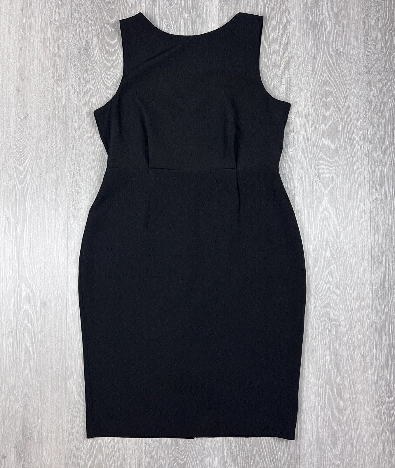 New Look Womens Black Shift Dress Size 14
