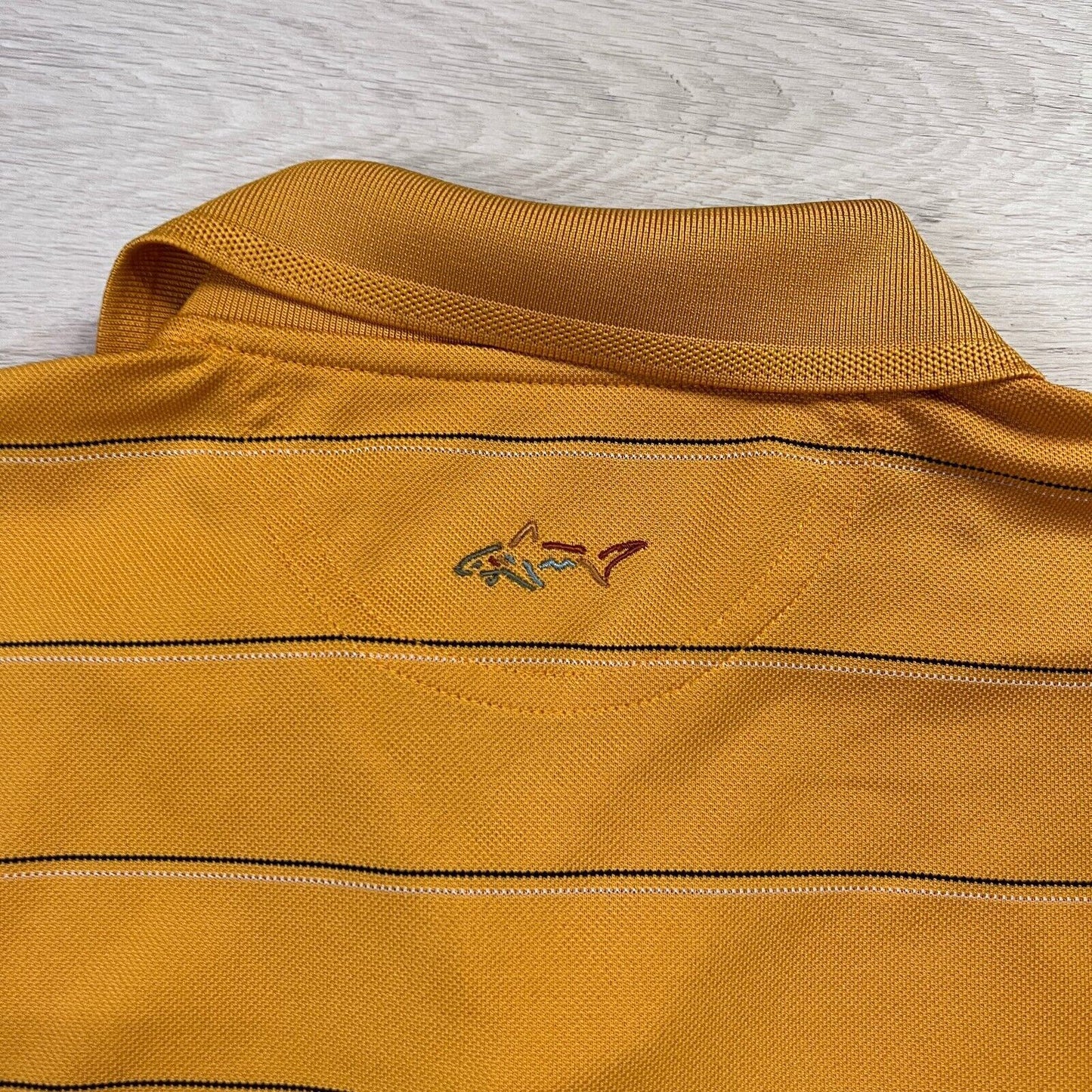 Greg Norman Mens Orange Short Sleeve Golf Polo Shirt Size Medium
