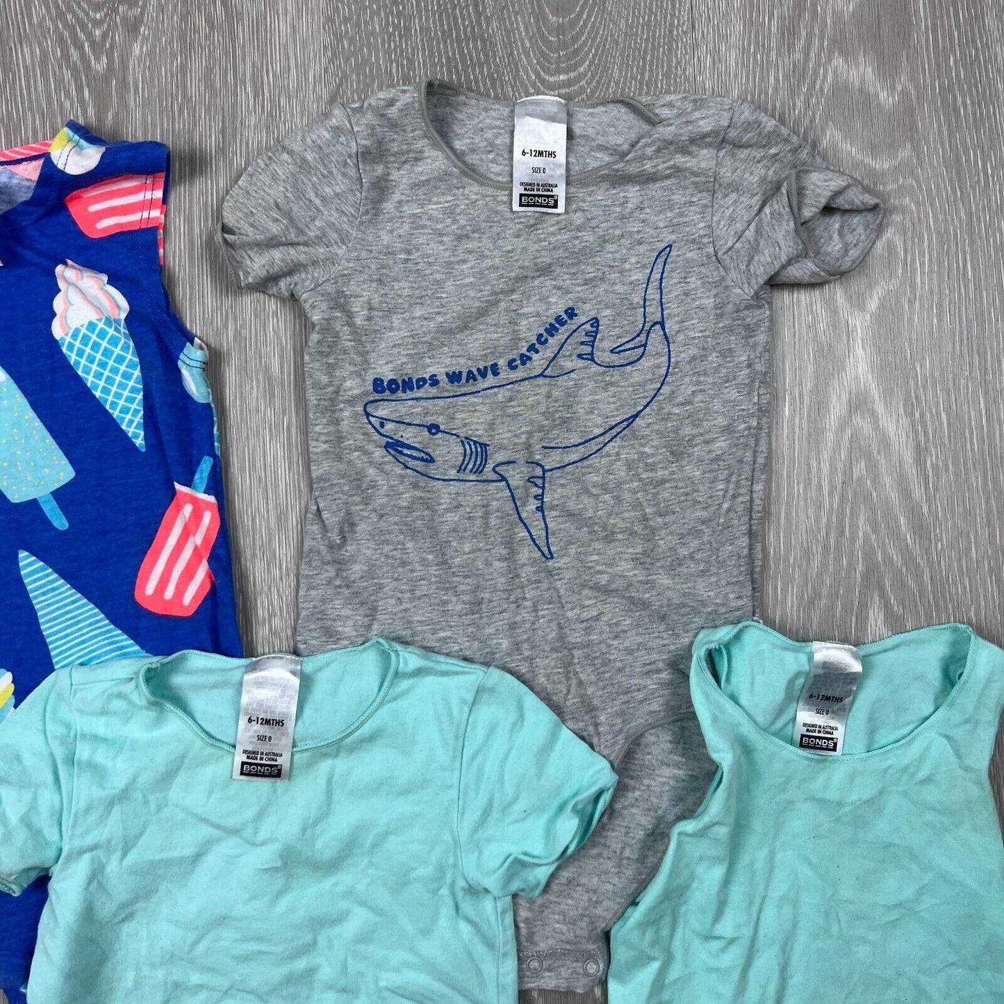 Bonds Babies Top Bundle Size 6-12 Months (Size 0) - 4 Pieces