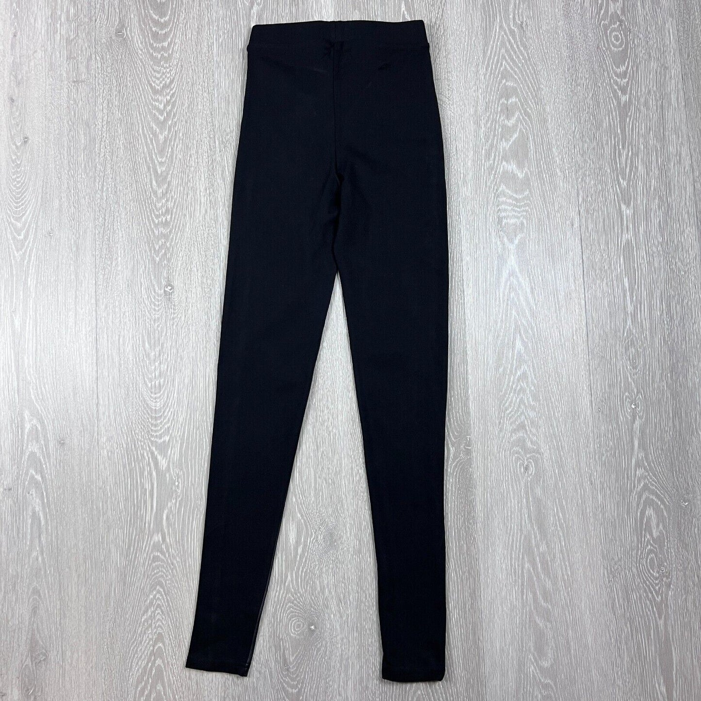 Lily Loves Womens Black Faux Leather Leggings Size 4