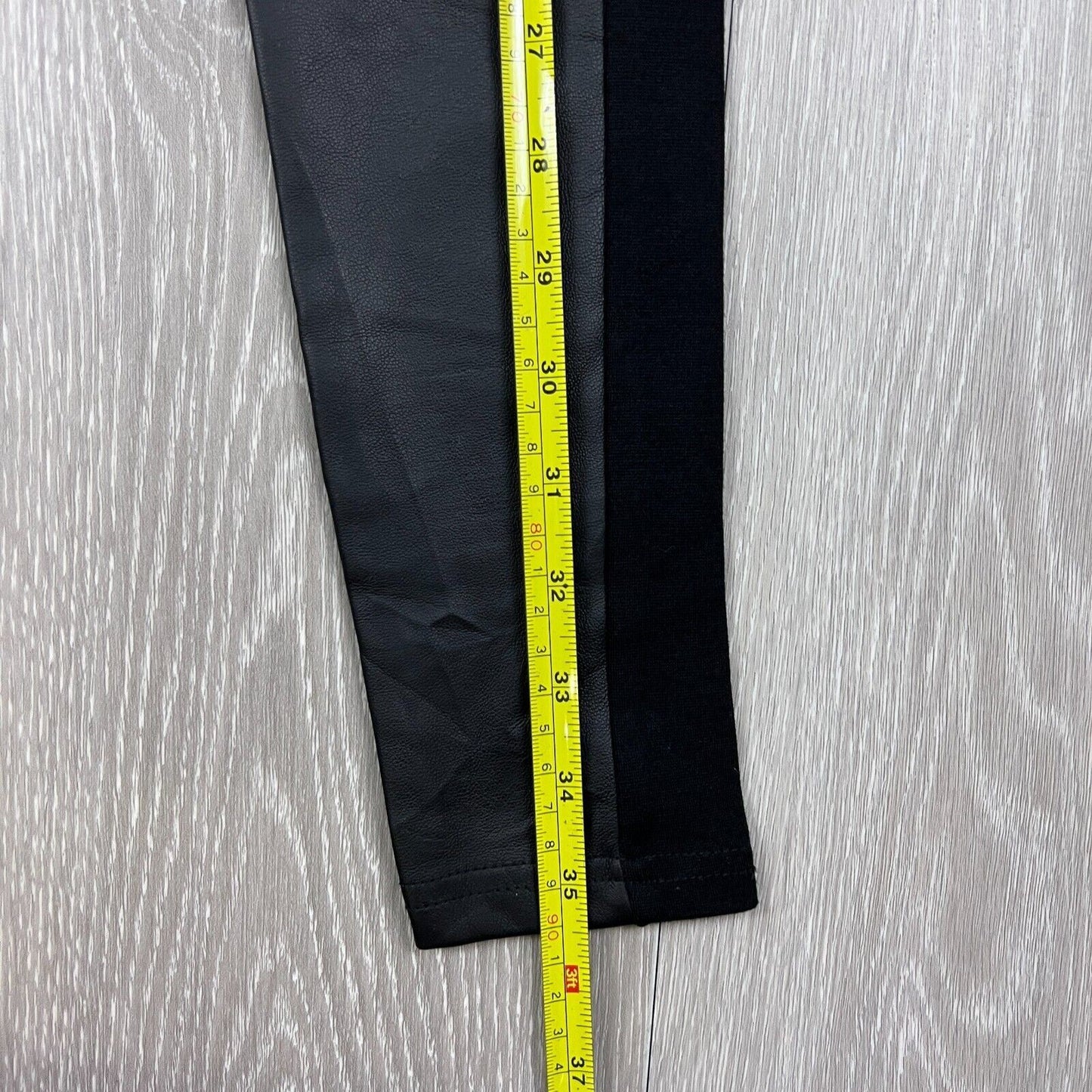 Lily Loves Womens Black Faux Leather Leggings Size 4
