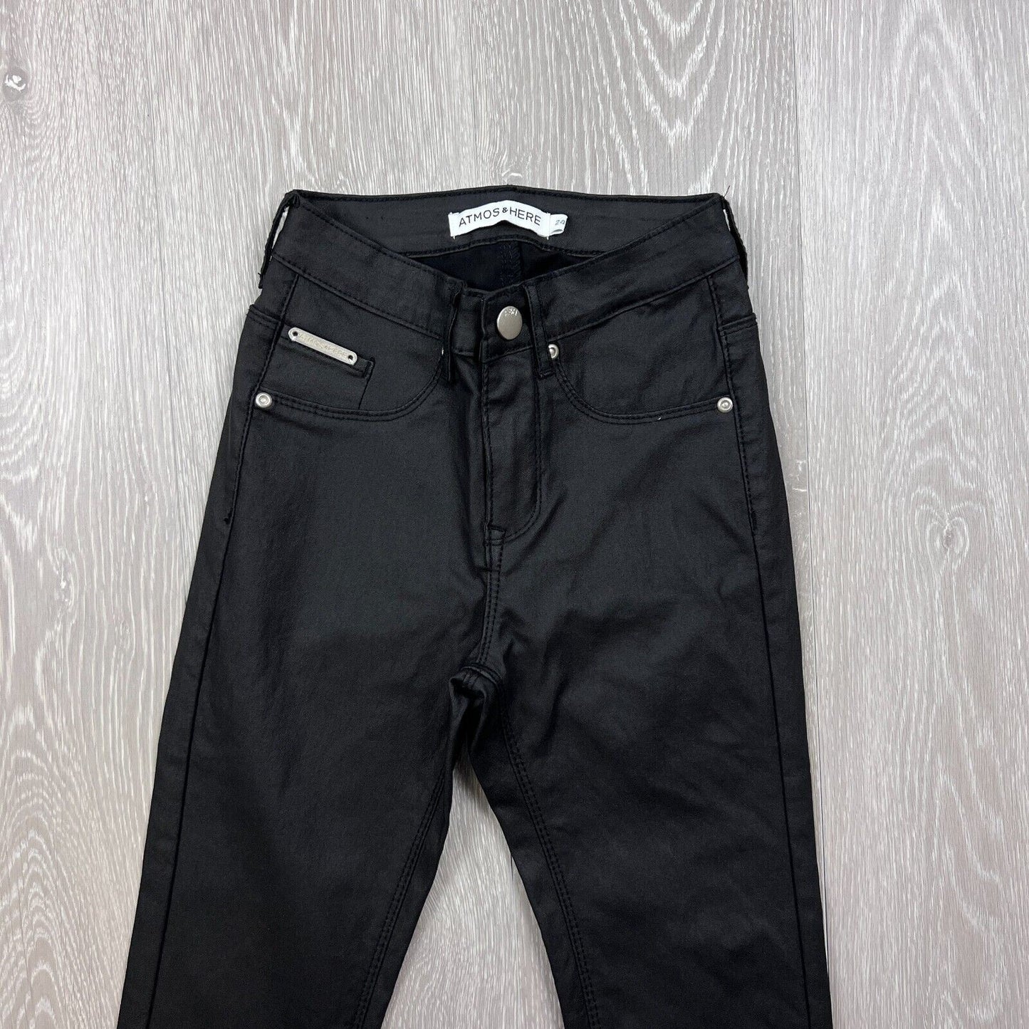 Atmos & Here Womens Black Skinny Jeans Size 24