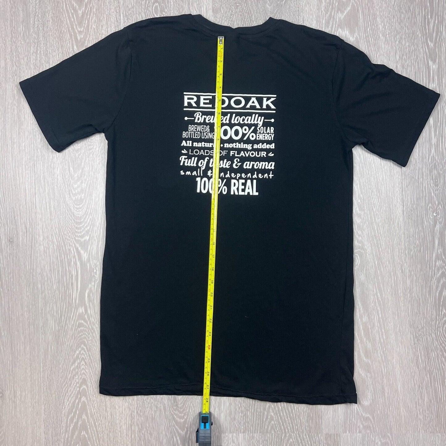 Redoak Beer Mens Black T-Shirt Size Medium