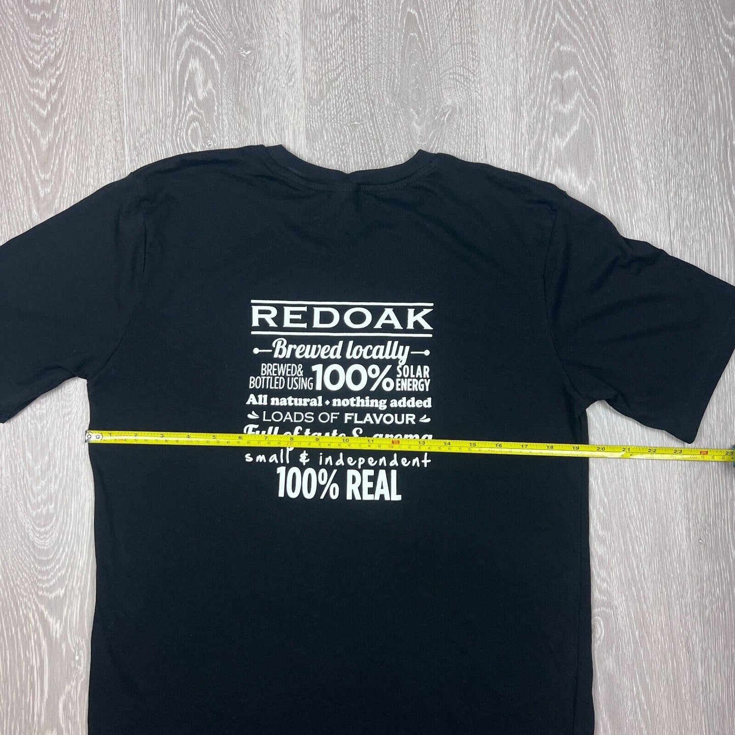 Redoak Beer Mens Black T-Shirt Size Medium