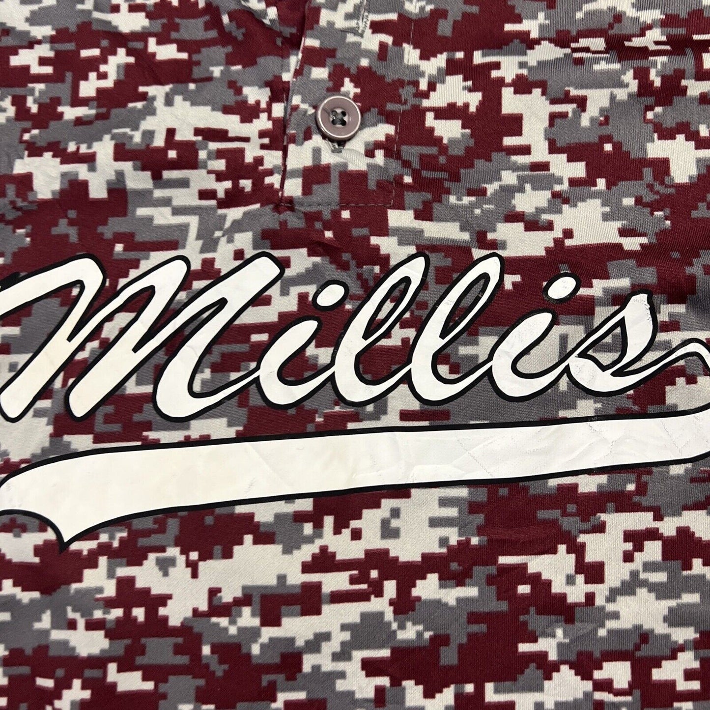 Augusta Sportswear Millis Baseball Shirt Camo Size Large
