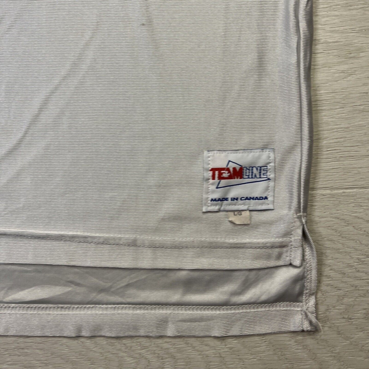 Vintage Team Line Made in Canada 'Mustangs' #10 Basketball Jersey Size Lager