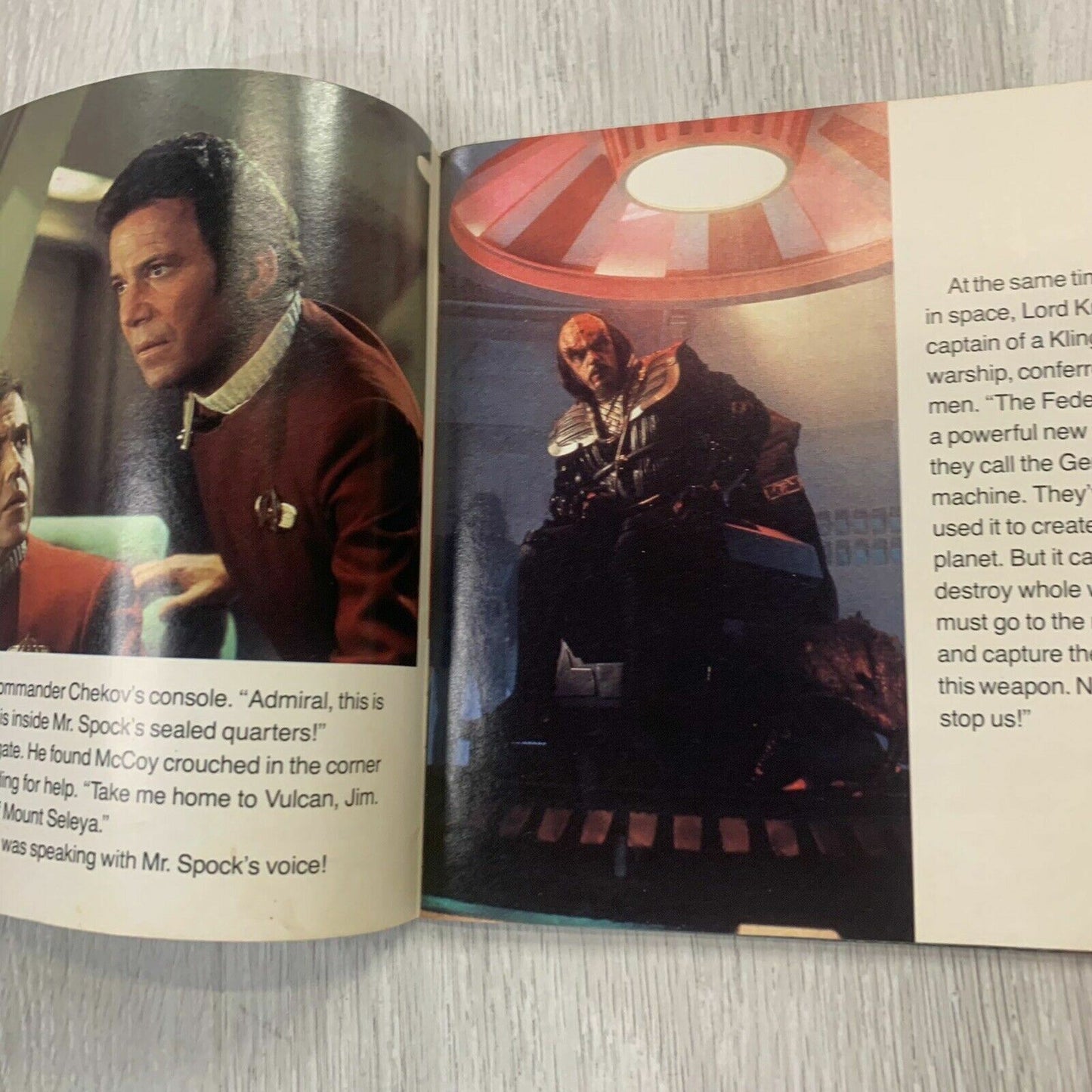 Vintage Star Trek 3 The Search For Spock Book and Vinyl Record 12 Inch (1984)