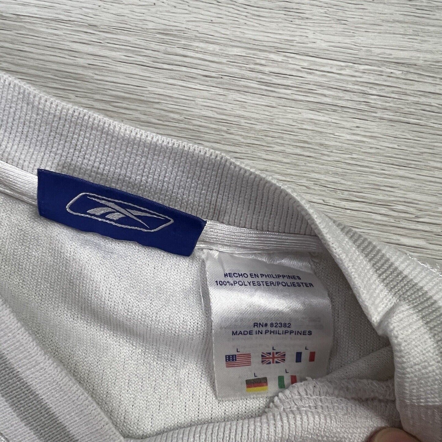 Reebok Basketball White Tank Top Size L (Measures S/M)