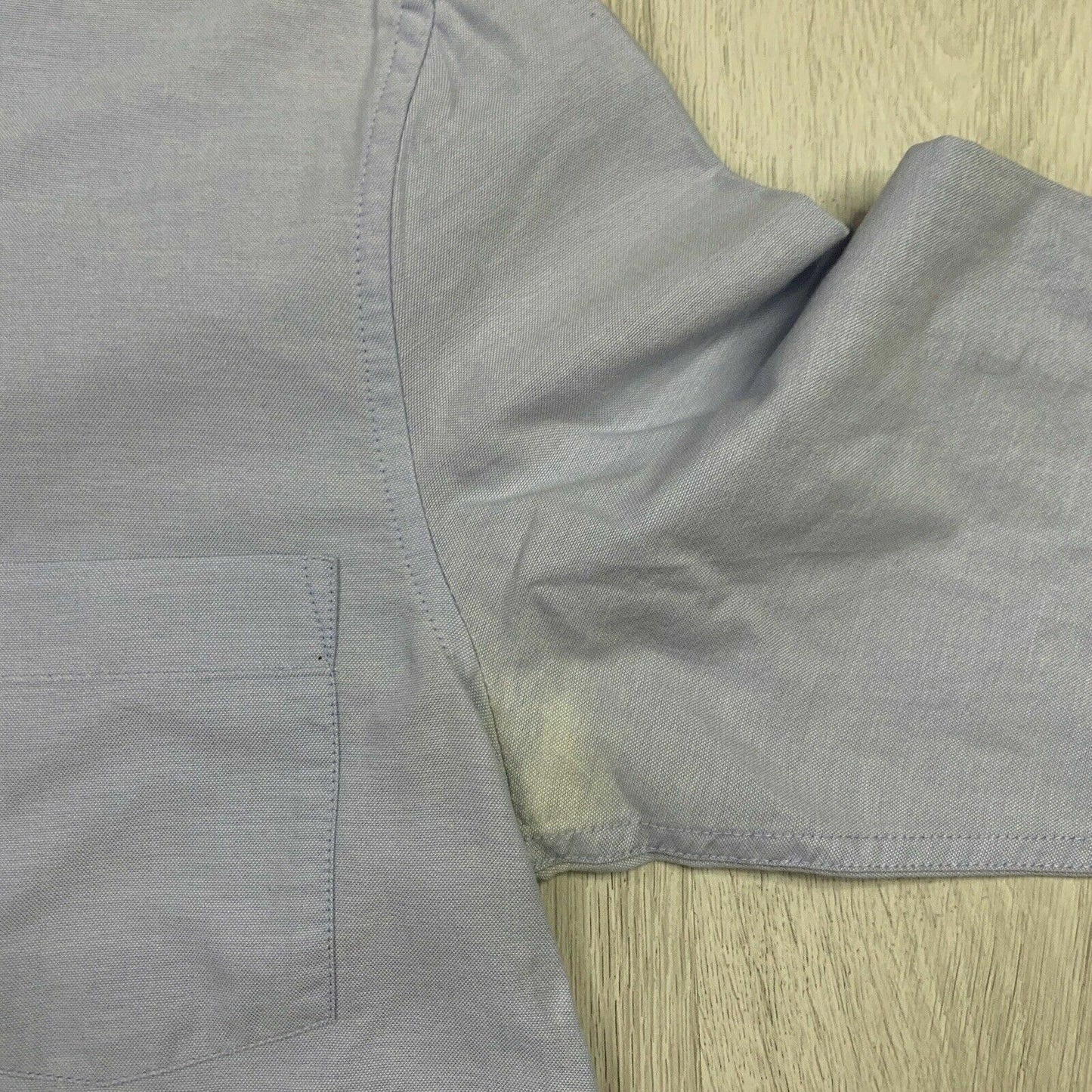Top Man Mens Light Blue Button Up Casual Shirt Size XXS