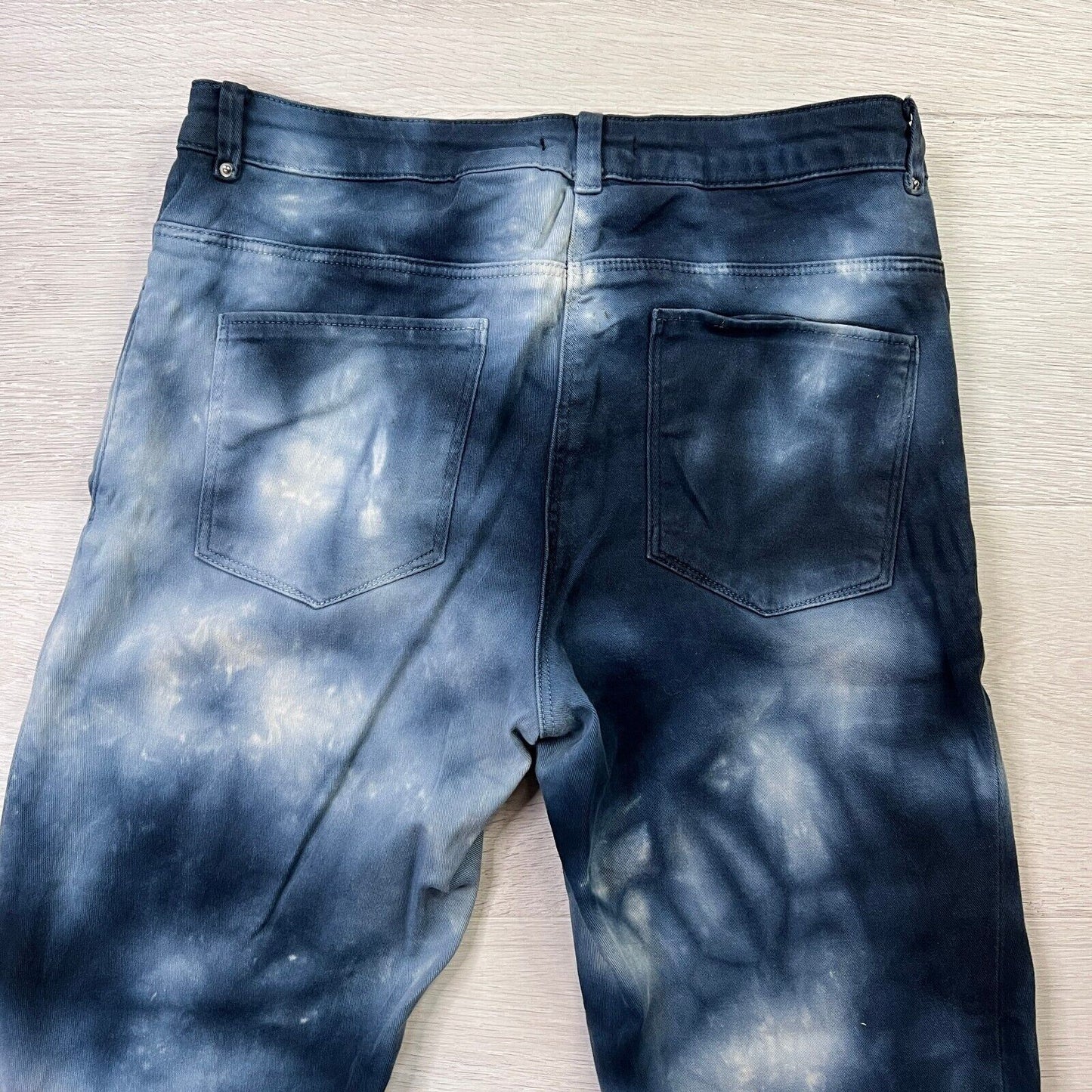 H&M Blue-White Tie Die Women's Skinny Jeans Size 8