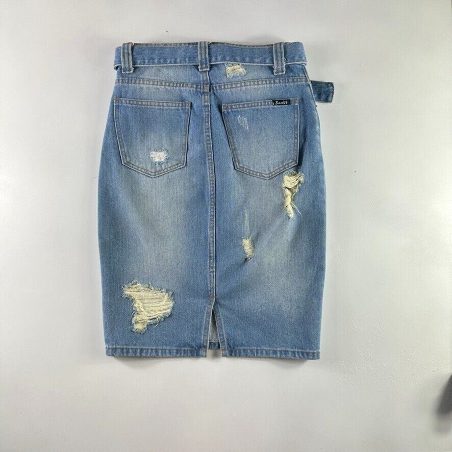 Bardot Denim Womens Denim Knee Length Skirt Size 8