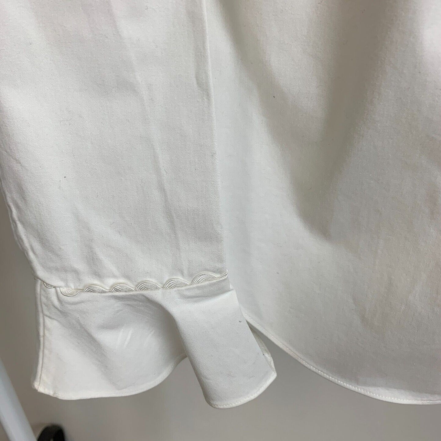 Ted Baker Womens White Long Sleeve Button Up Shirt Size 4