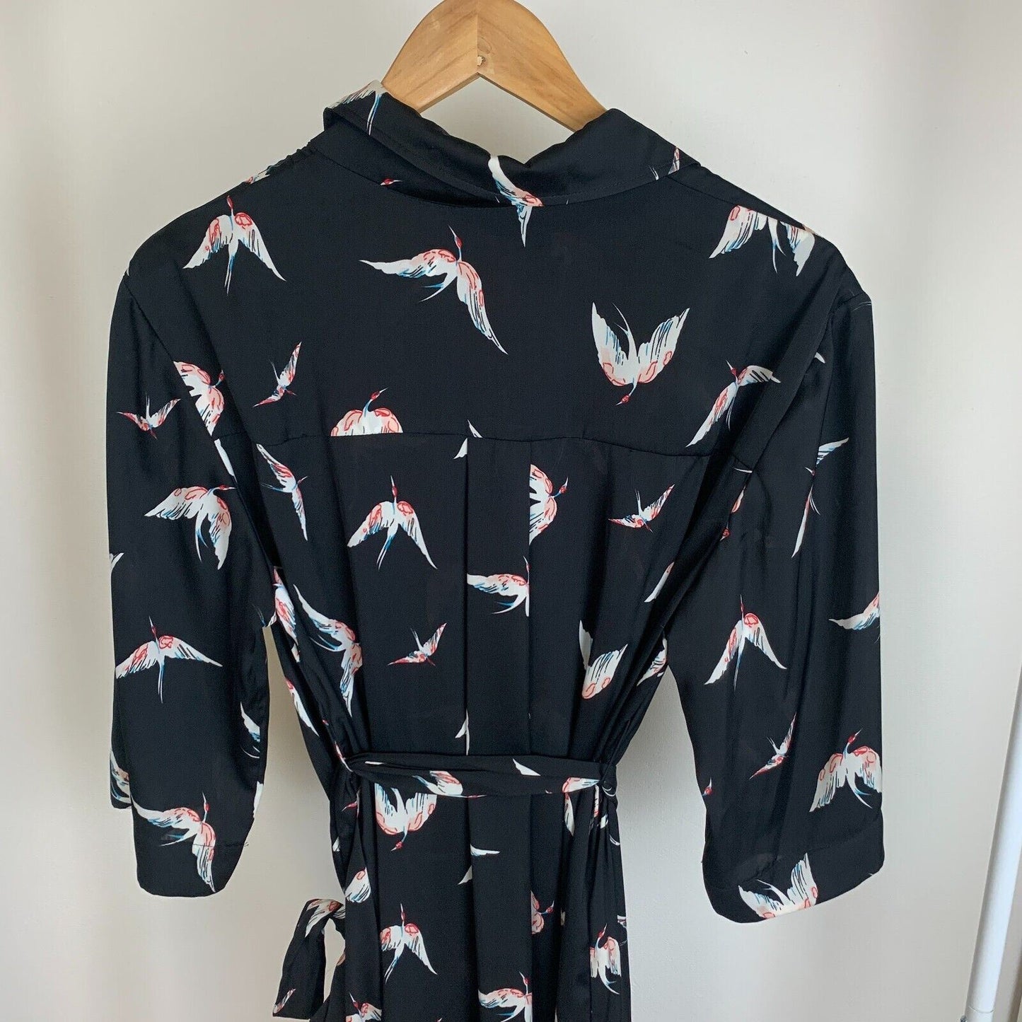 Anthea Crawford Womens Black 3/4 Sleeve Mid Length Dress Size 10
