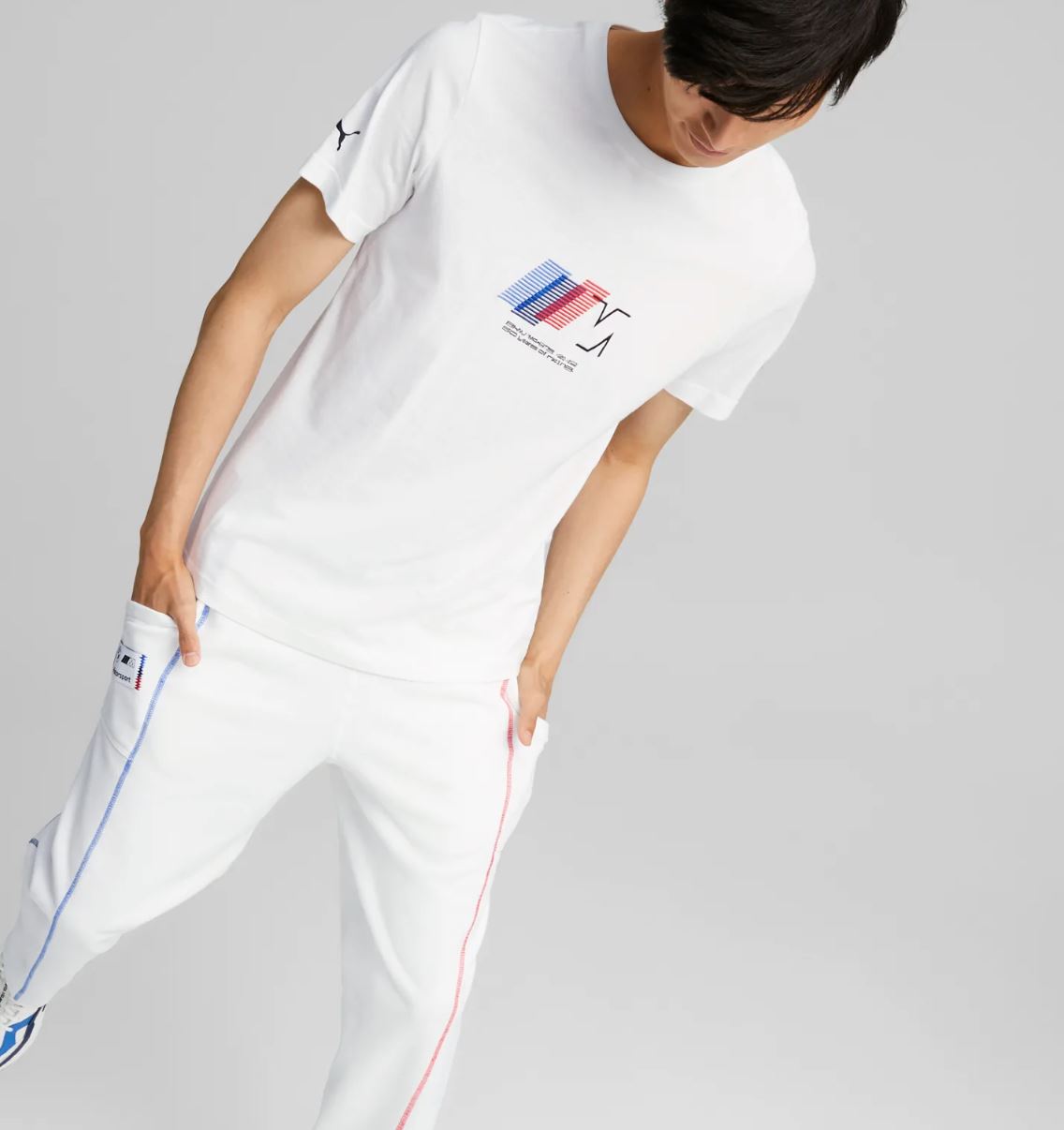 BMW M Motorsport Mens White T-Shirt Size 2XL (New)