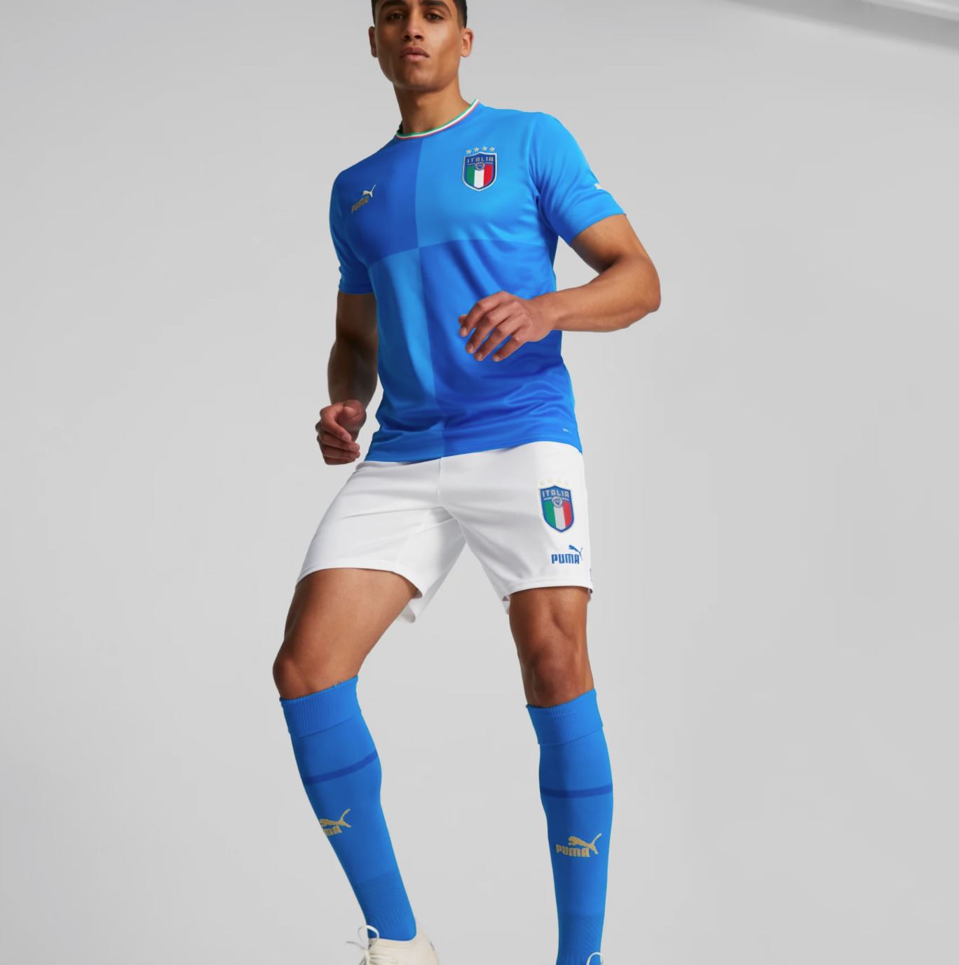 Puma Italy Football Soccer Jersey Blue Size Large (New)