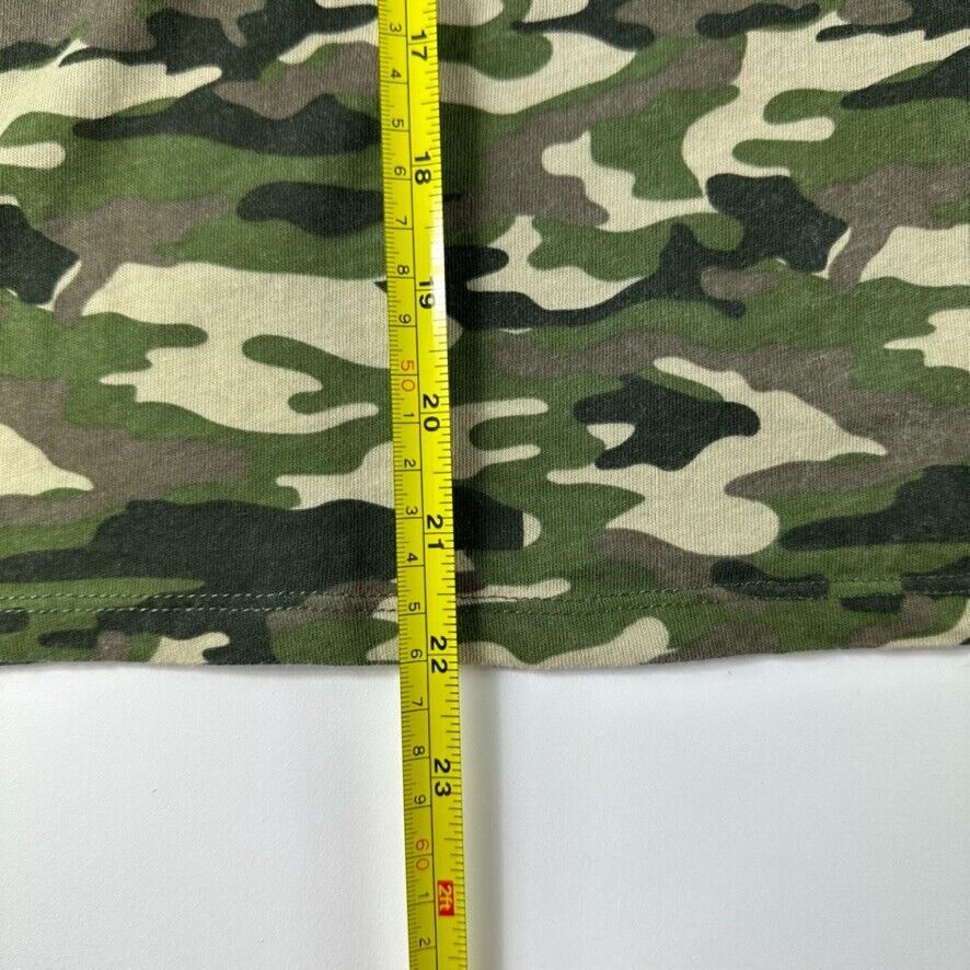 Zara Trafaluc Womens Camouflage Green T-Shirt Size Small