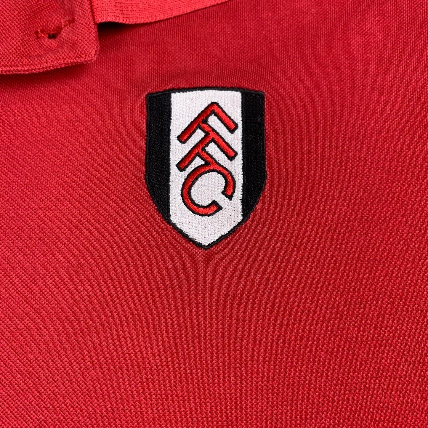 Fulham F.C Mens Red Polo Shirt Size XL