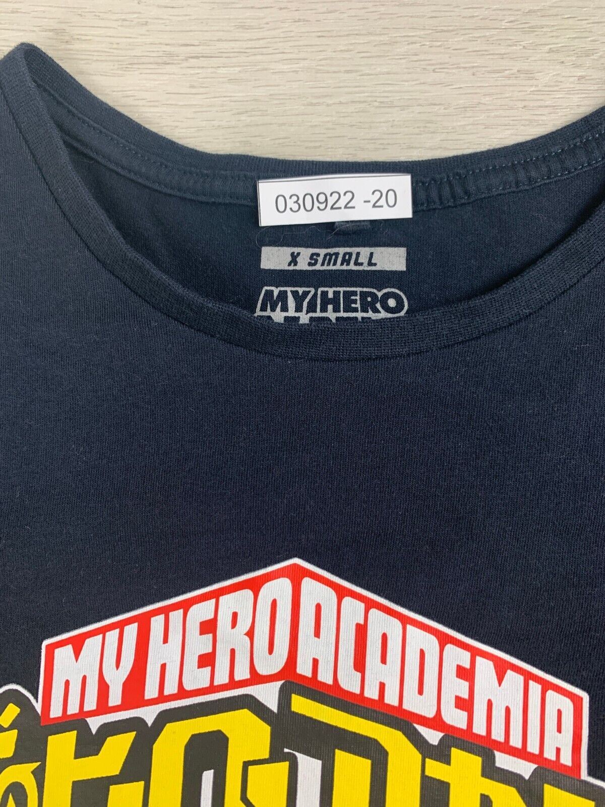 My Hero Academia ‘The Big 3’ Mens Dark Navy T-Shirt Size XS