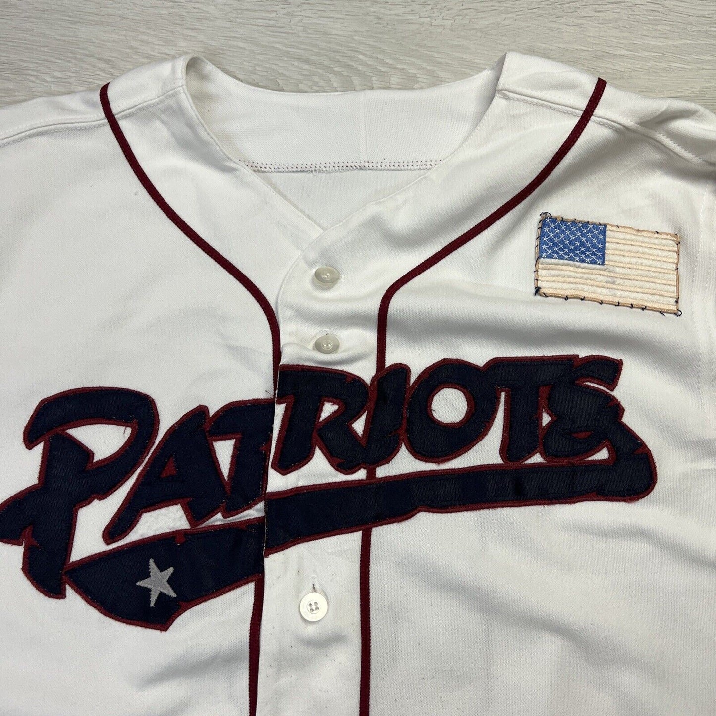 Majestic Somerset Patriots Sleeveless Baseball Jersey Size 46 / Large