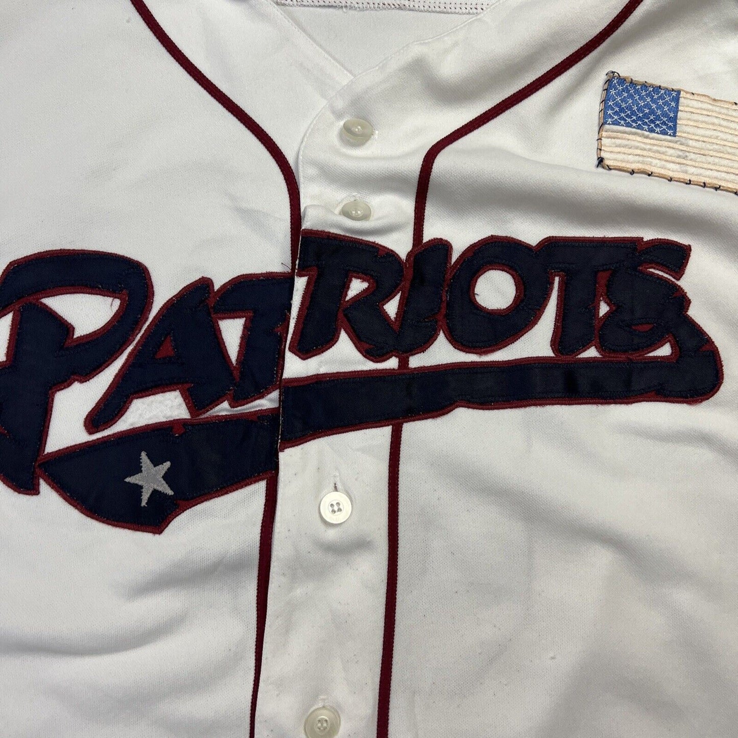 Majestic Somerset Patriots Sleeveless Baseball Jersey Size 46 / Large