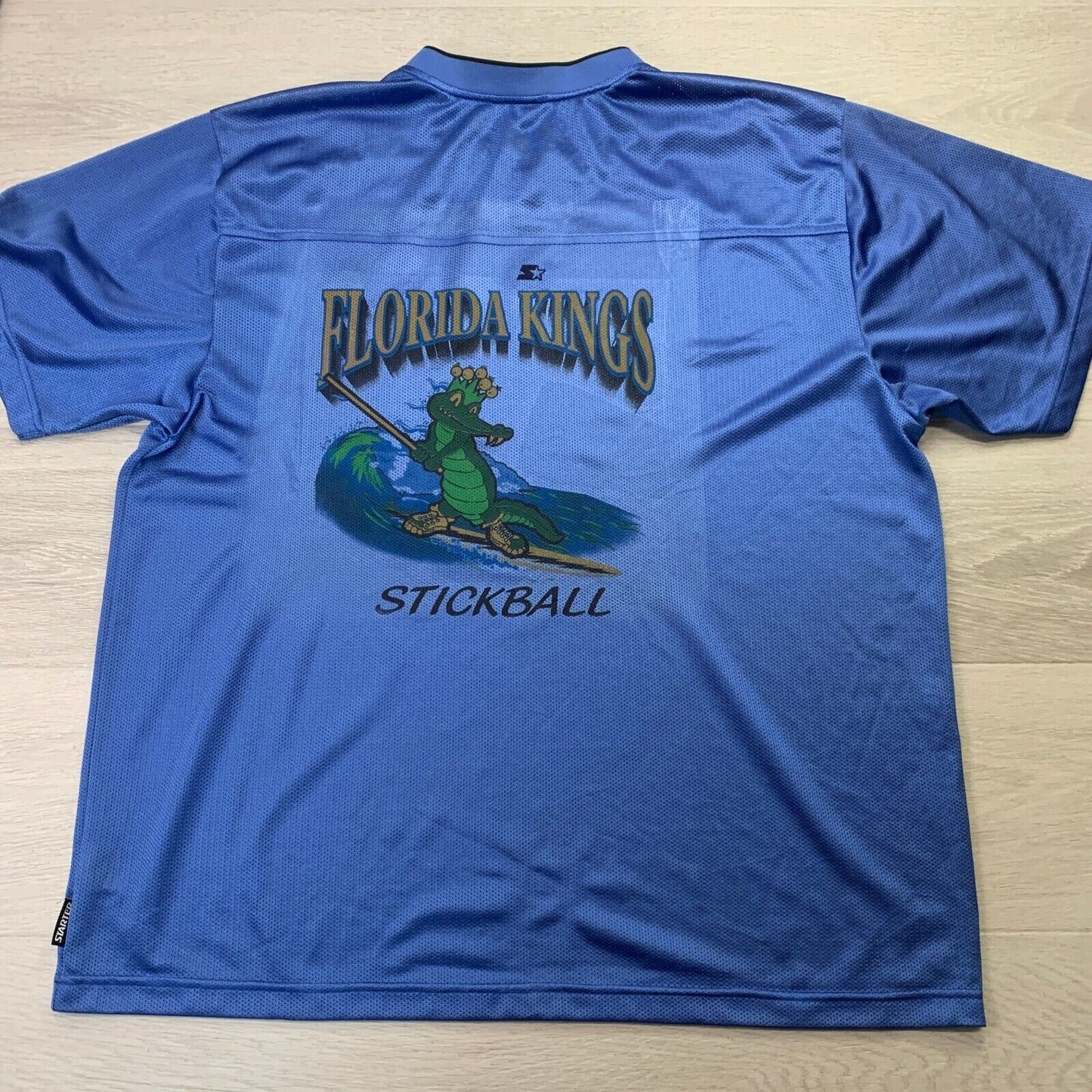 Starter Mens Florida Kings Stickball Blue Sports Jersey Size XL
