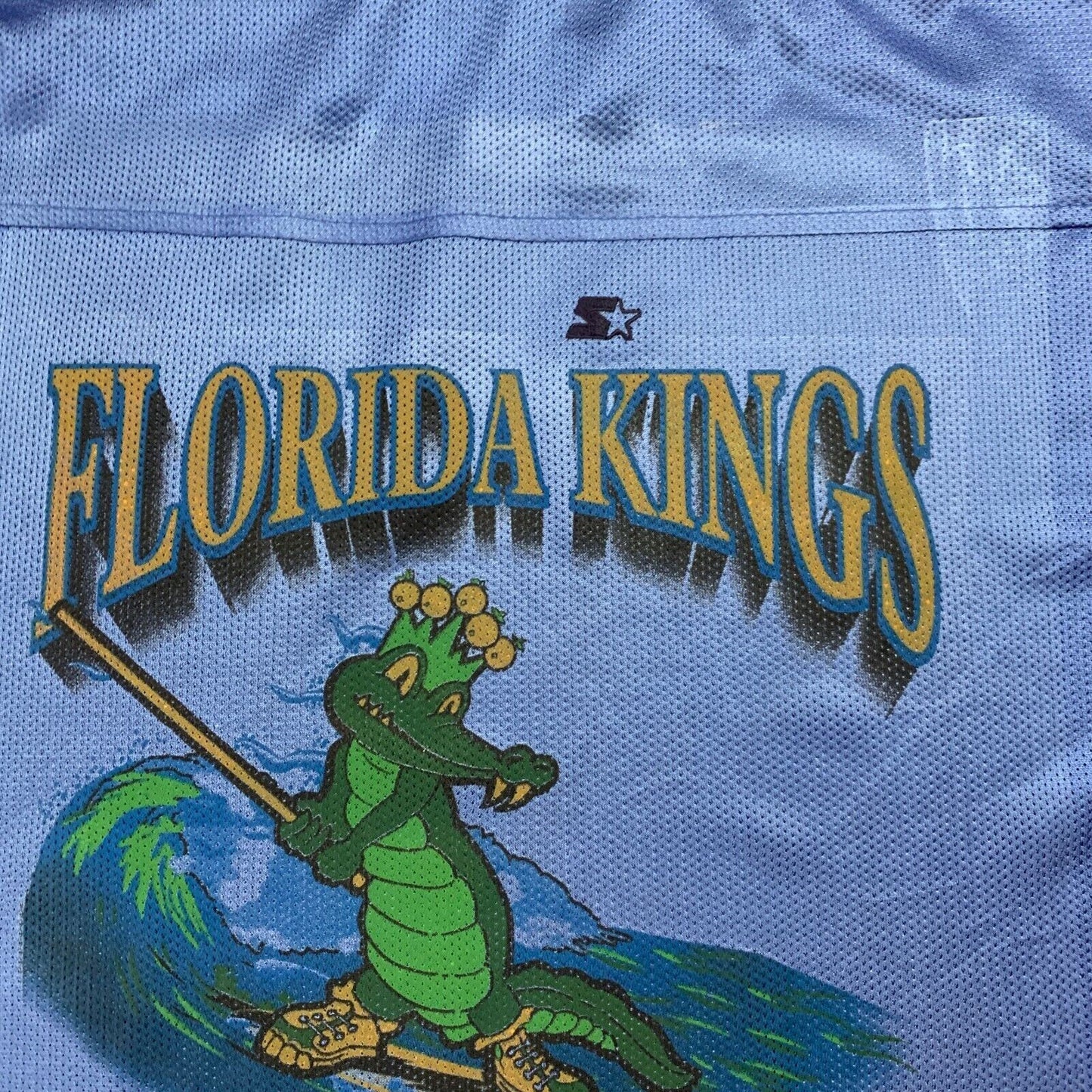 Starter Mens Florida Kings Stickball Blue Sports Jersey Size XL