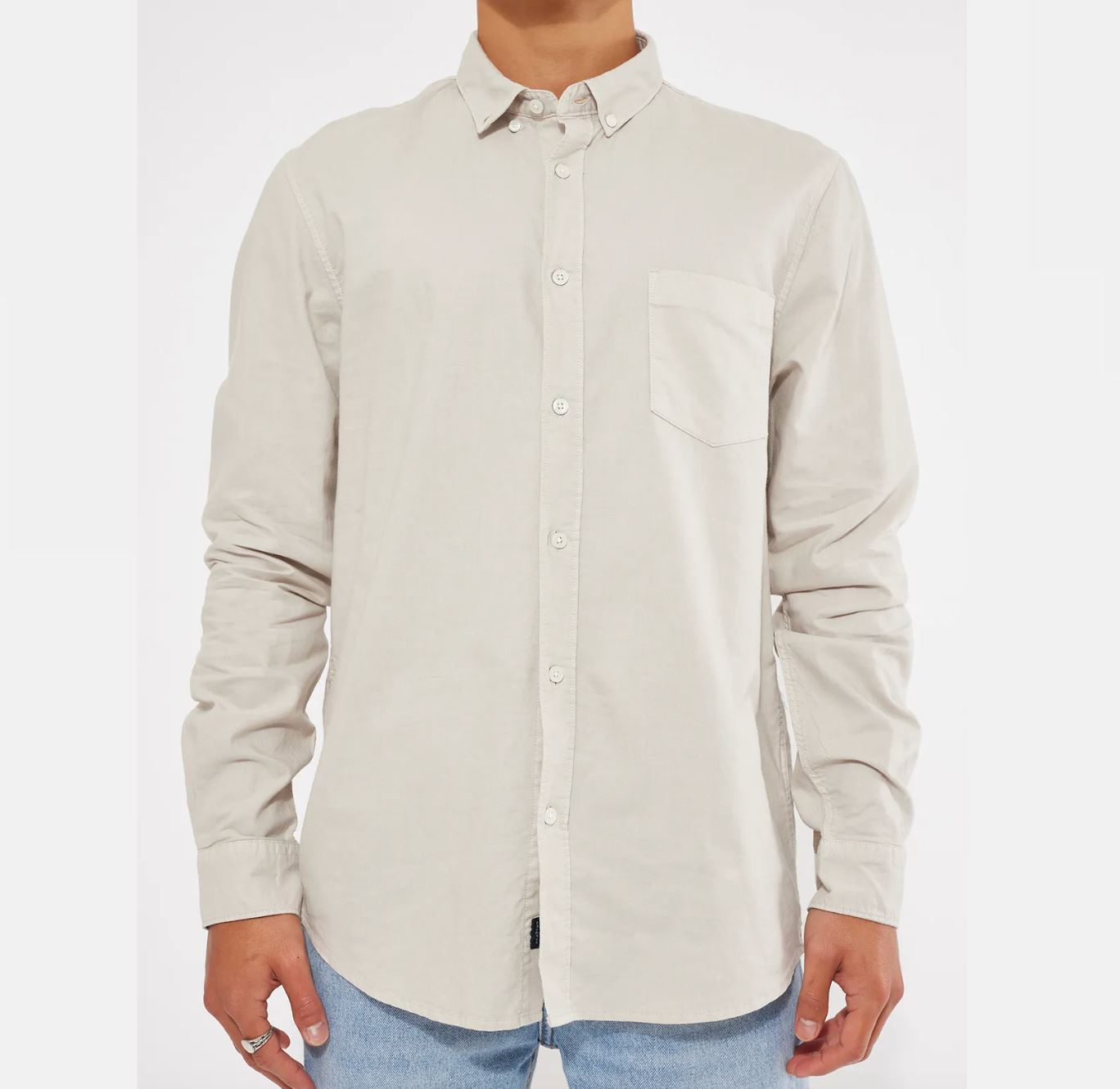 Academy Brand Vintage Oxford Long Sleeve Button Up Shirt Size Small (New)