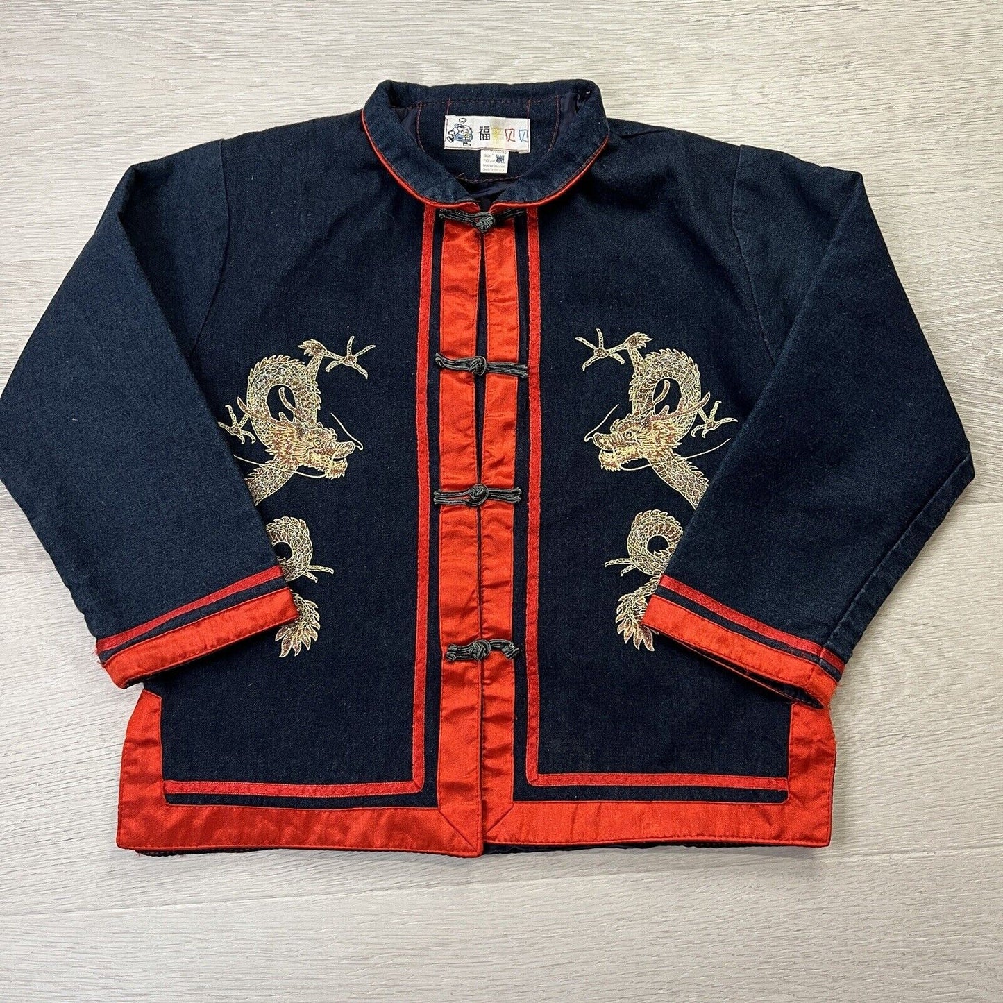 Chinese Traditional Dress Jacket Kids Size 8-10 Years approc