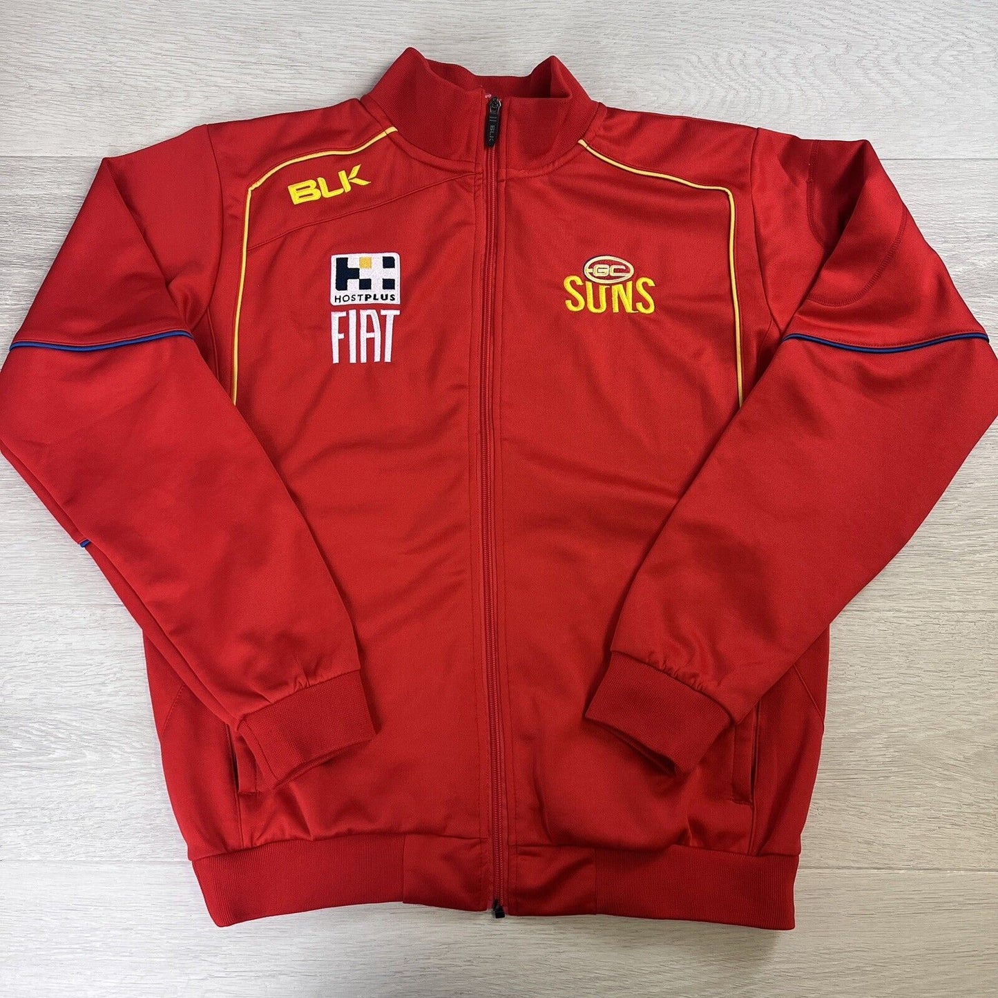 BLK Gold Coast Suns AFL Full Zip Red Track Jacket Size Small (Measures M)