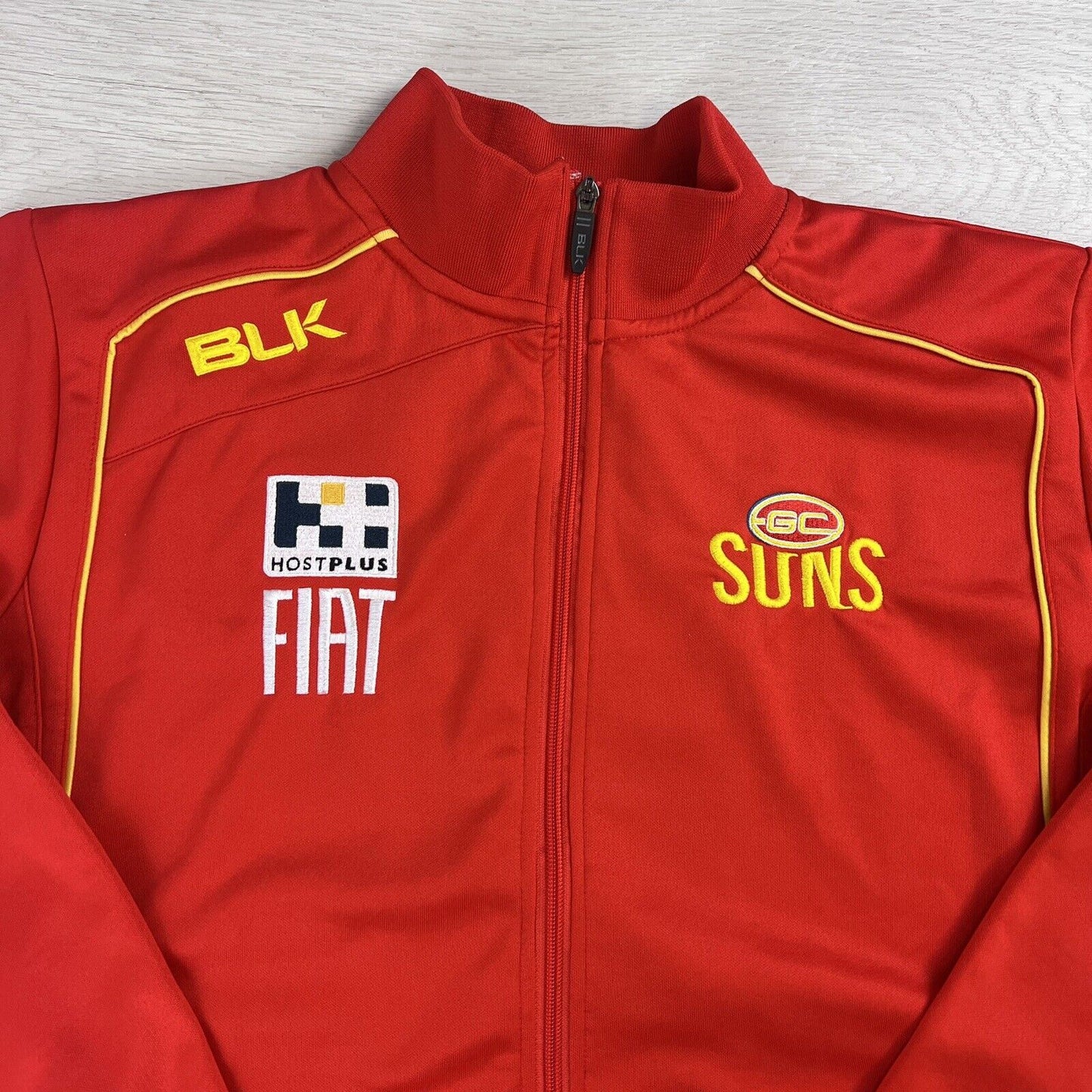 BLK Gold Coast Suns AFL Full Zip Red Track Jacket Size Small (Measures M)