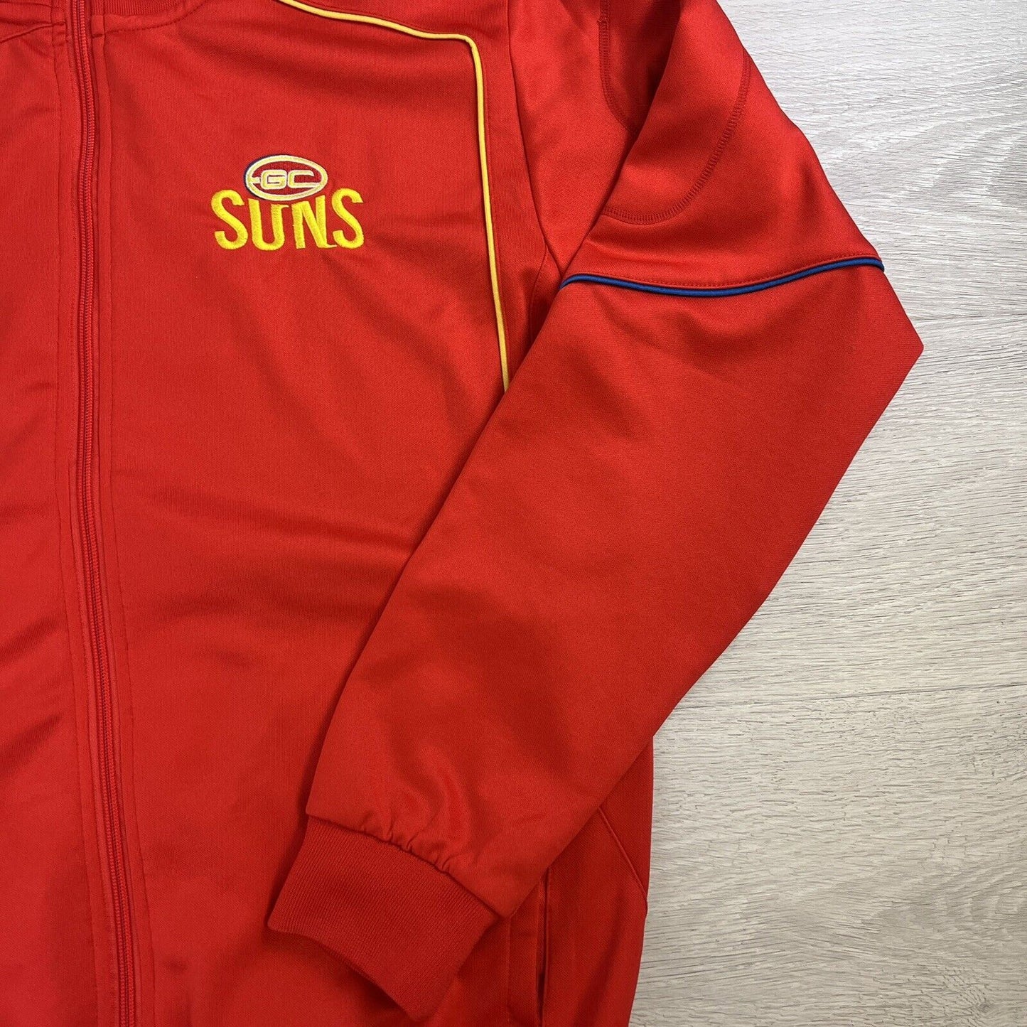BLK Gold Coast Suns AFL Full Zip Red Track Jacket Size Small (Measures M)