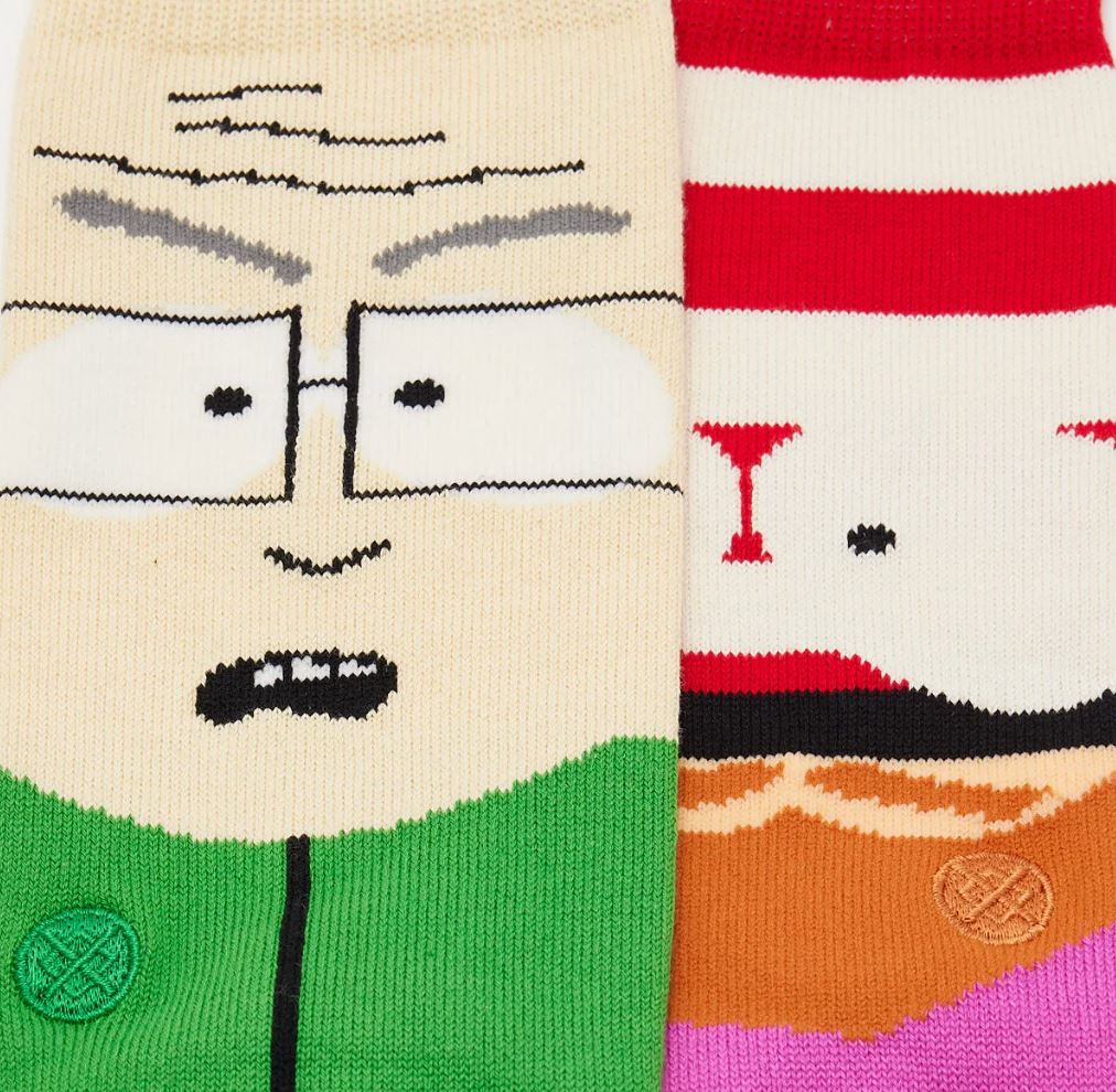 Stance Mr Garrison South Park Socks Size Large Size 9-13 2-Pack (New)