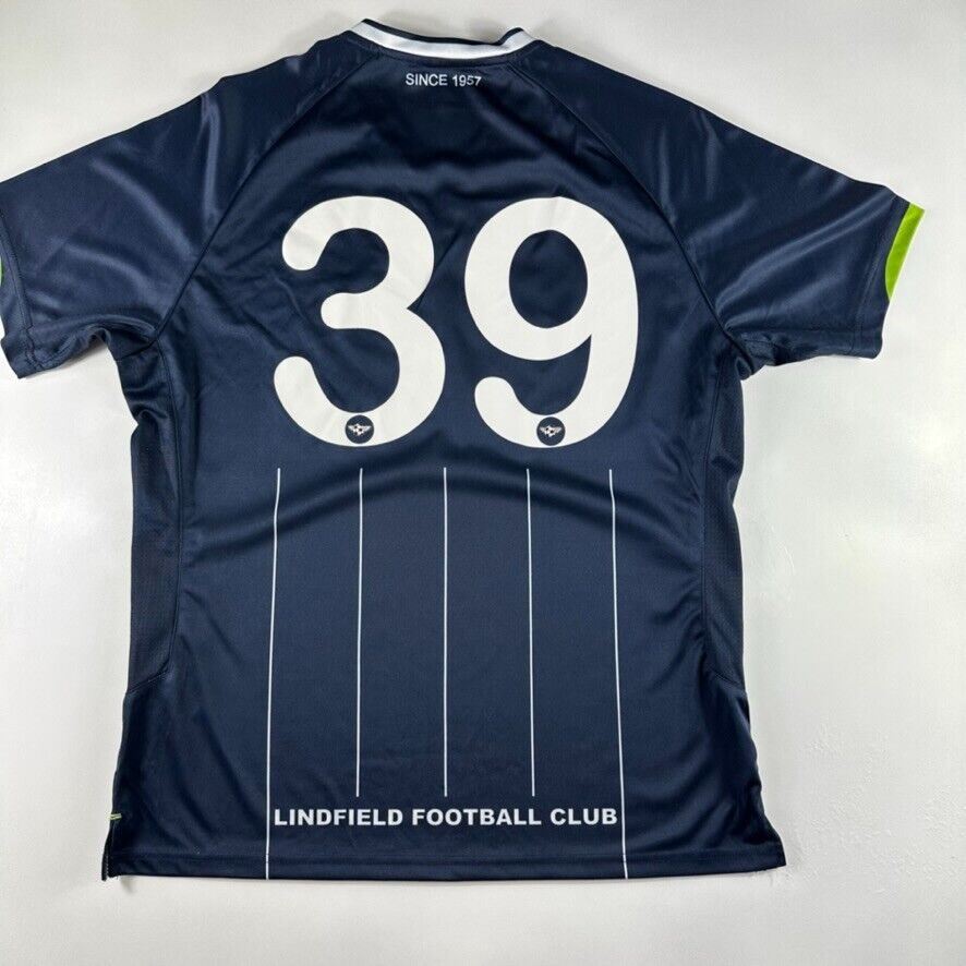Lindfield Football Club Mens Navy Blue Soccer Jersey Size S/M approx