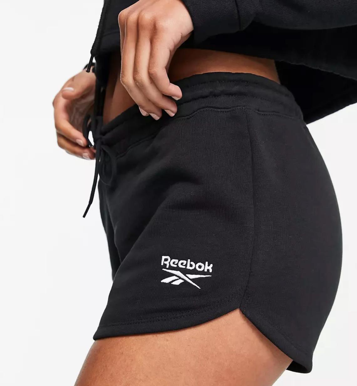 Reebok Womens Black Workout Shorts Size Large (New)