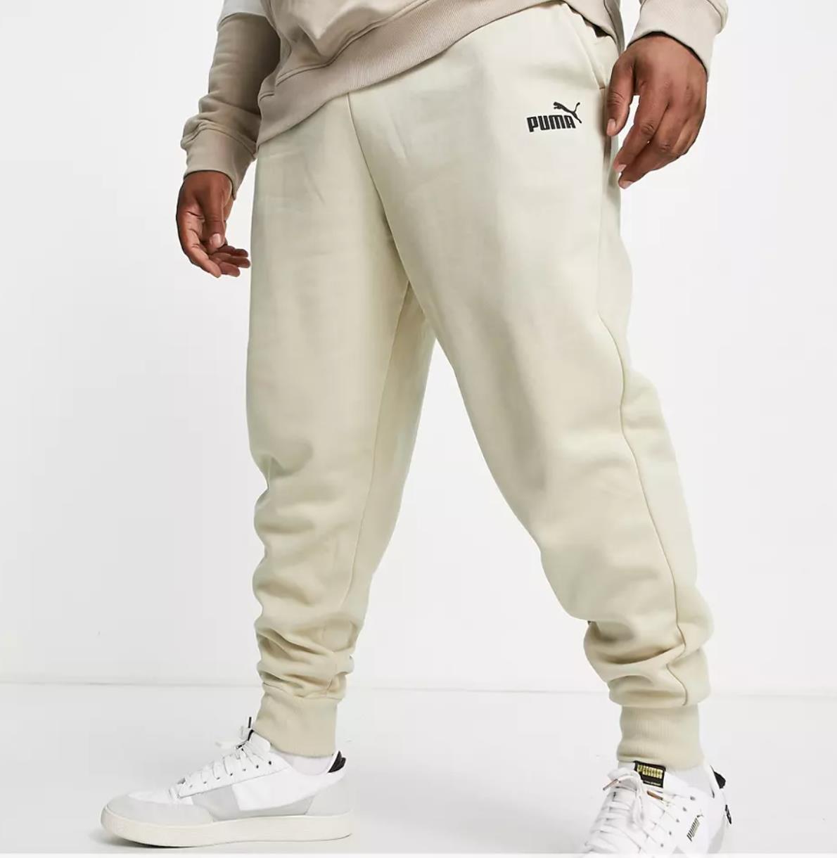 Puma Mens Putty Green Small Logo Trackies Size Medium (New)