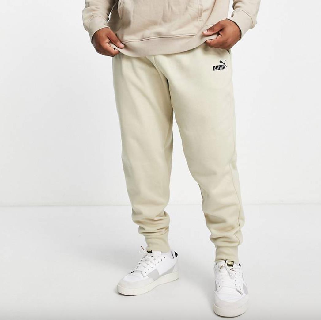 Puma Mens Putty Green Small Logo Trackies Size Medium (New)