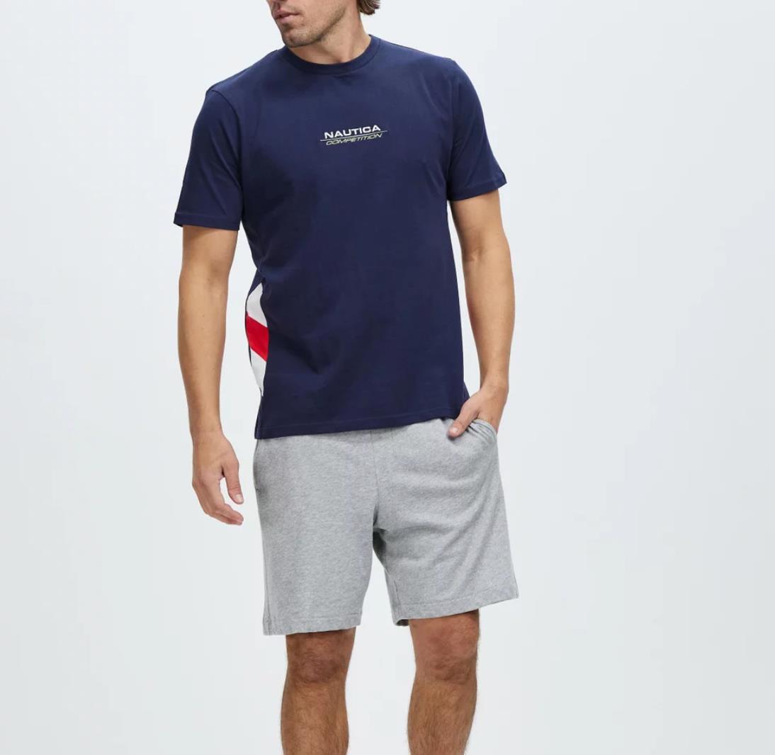 Nautica Competition Mens Navy Blue Short Sleeve T-Shirt Size XL (New)