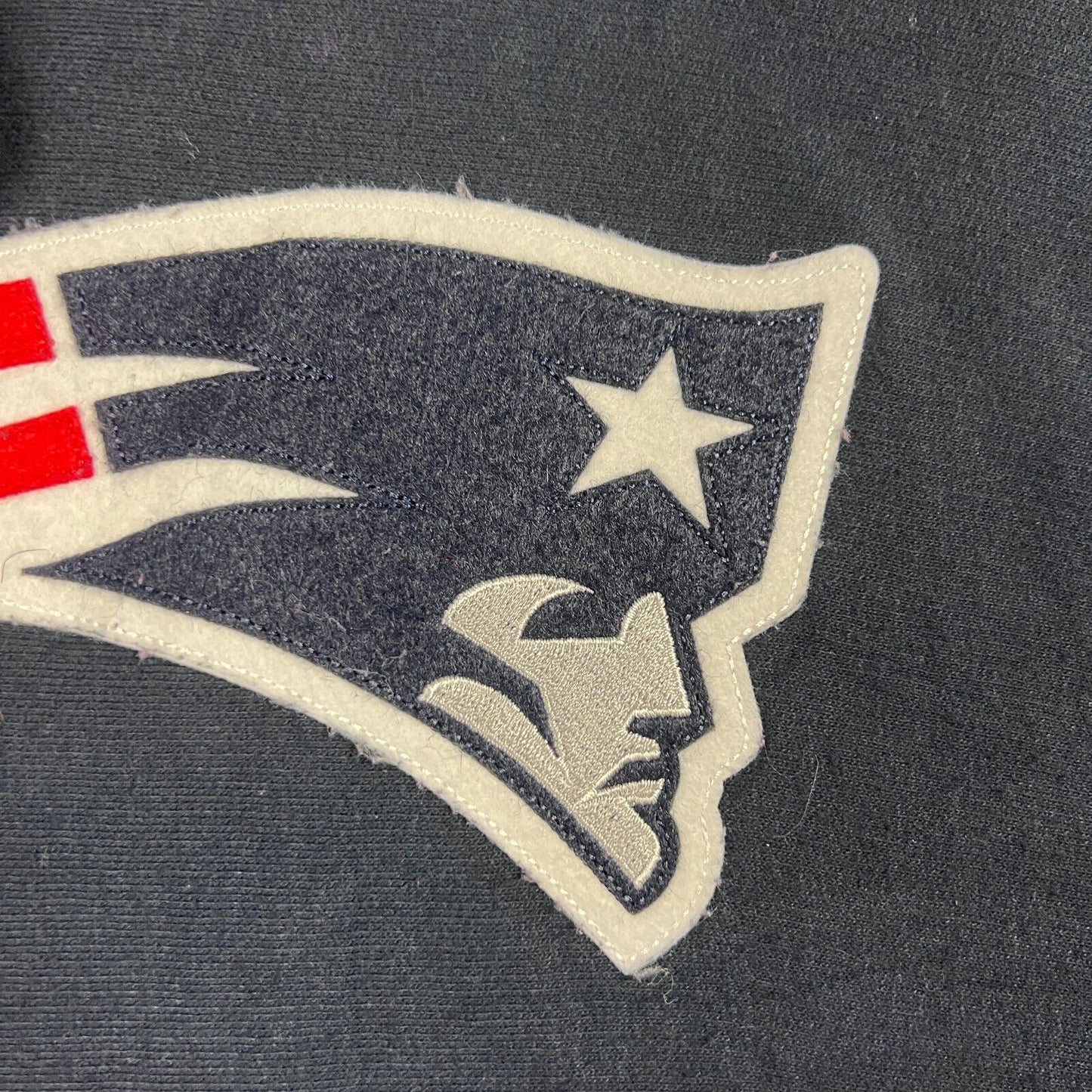 NFL New England Patriots Mens Navy Blue Pullover Hoodie Size Medium