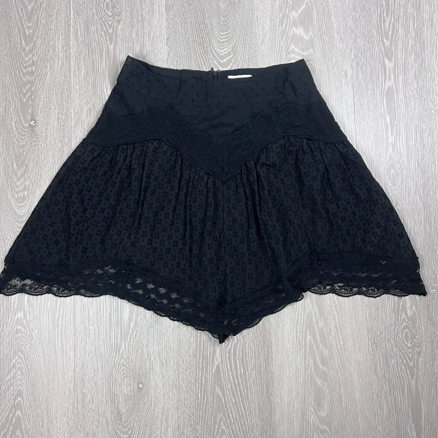 Tigerlily Womens Black Lacey Skirt Size 10