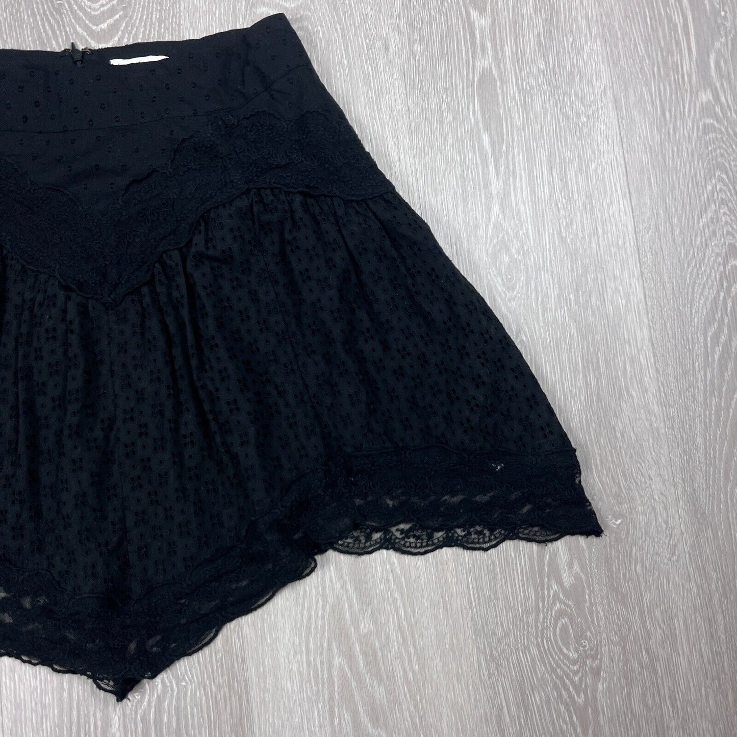 Tigerlily Womens Black Lacey Skirt Size 10