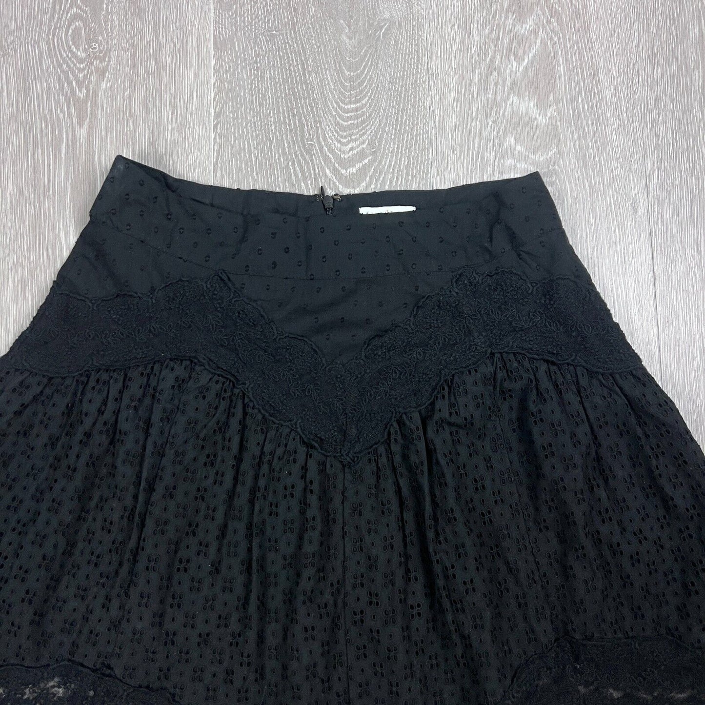 Tigerlily Womens Black Lacey Skirt Size 10