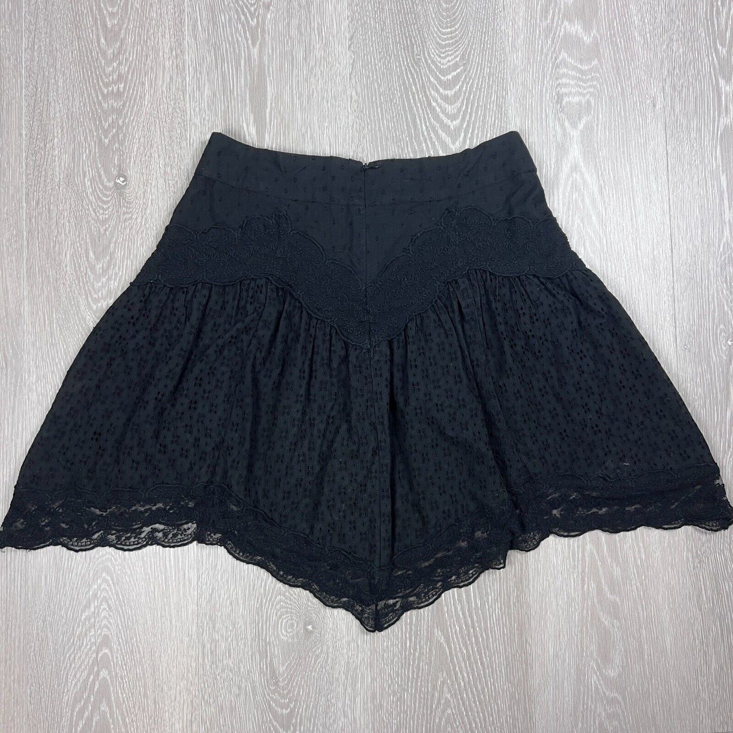 Tigerlily Womens Black Lacey Skirt Size 10