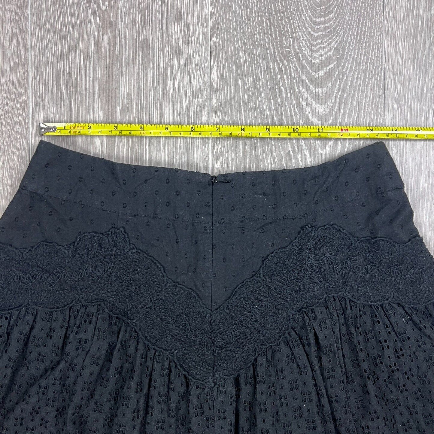 Tigerlily Womens Black Lacey Skirt Size 10