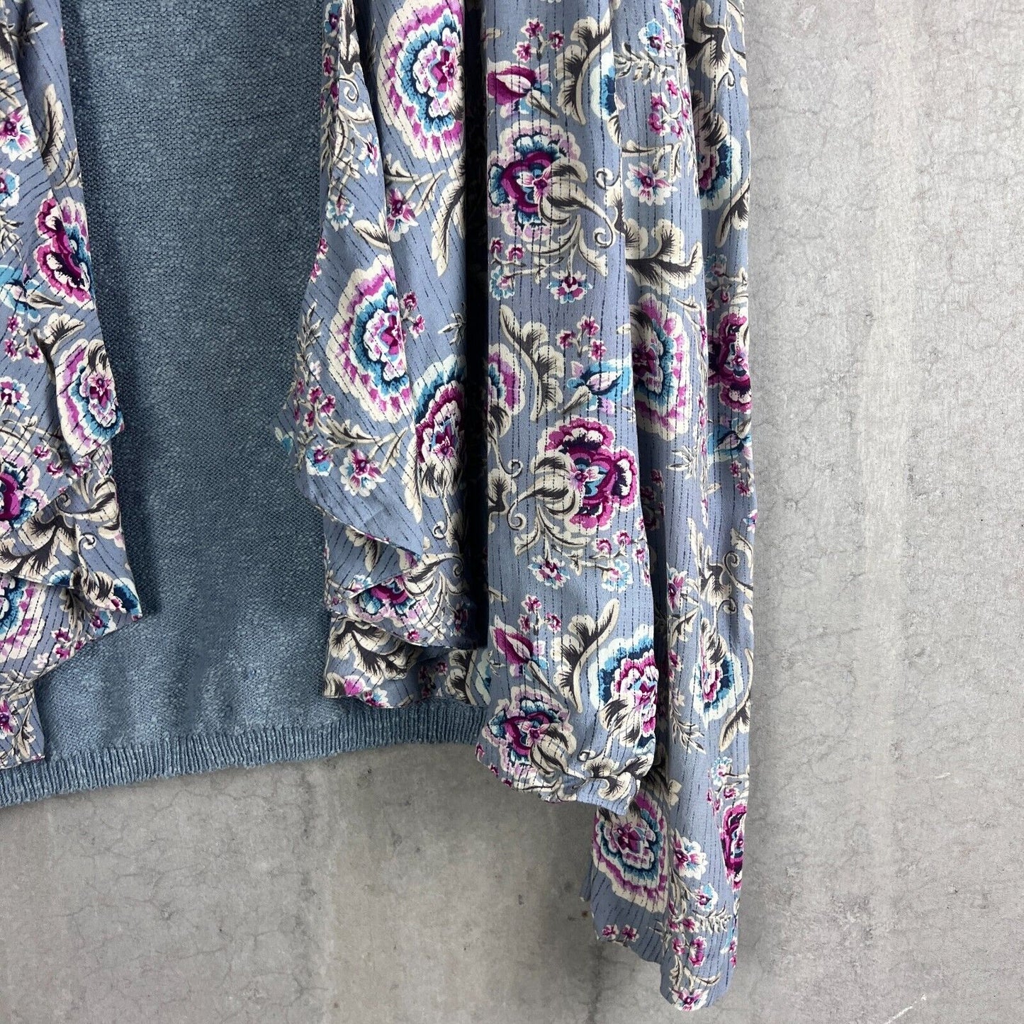 Tigerlily Womens Grey-Blue Cardigan Size 10