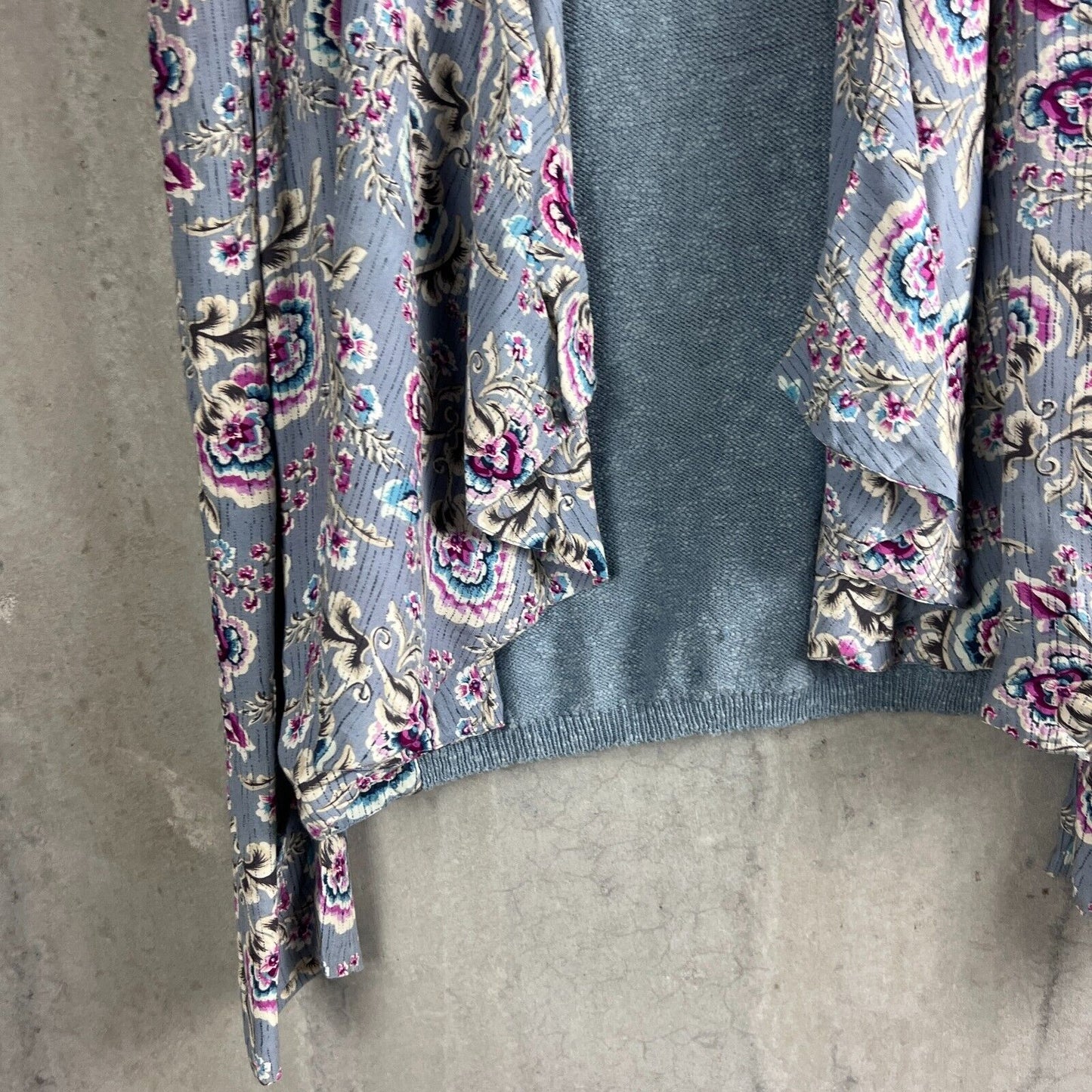 Tigerlily Womens Grey-Blue Cardigan Size 10
