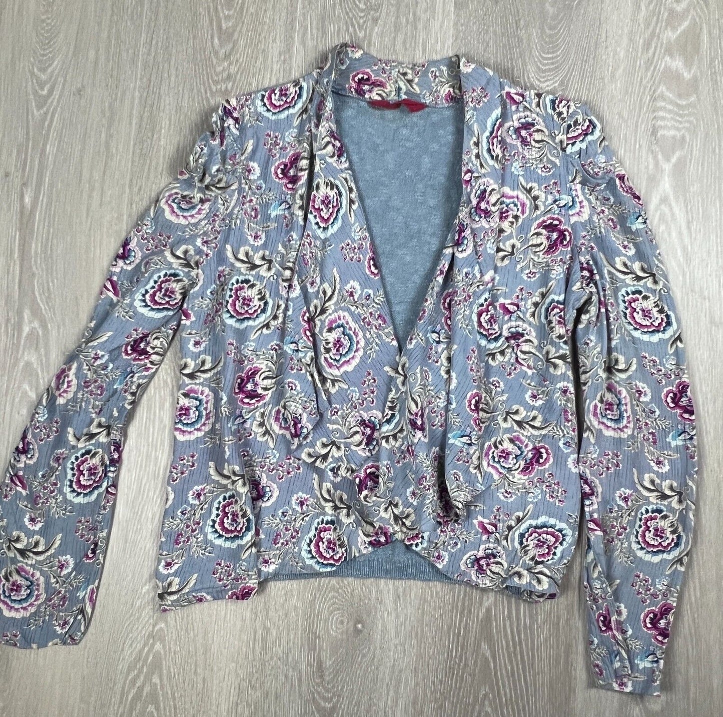 Tigerlily Womens Grey-Blue Cardigan Size 10