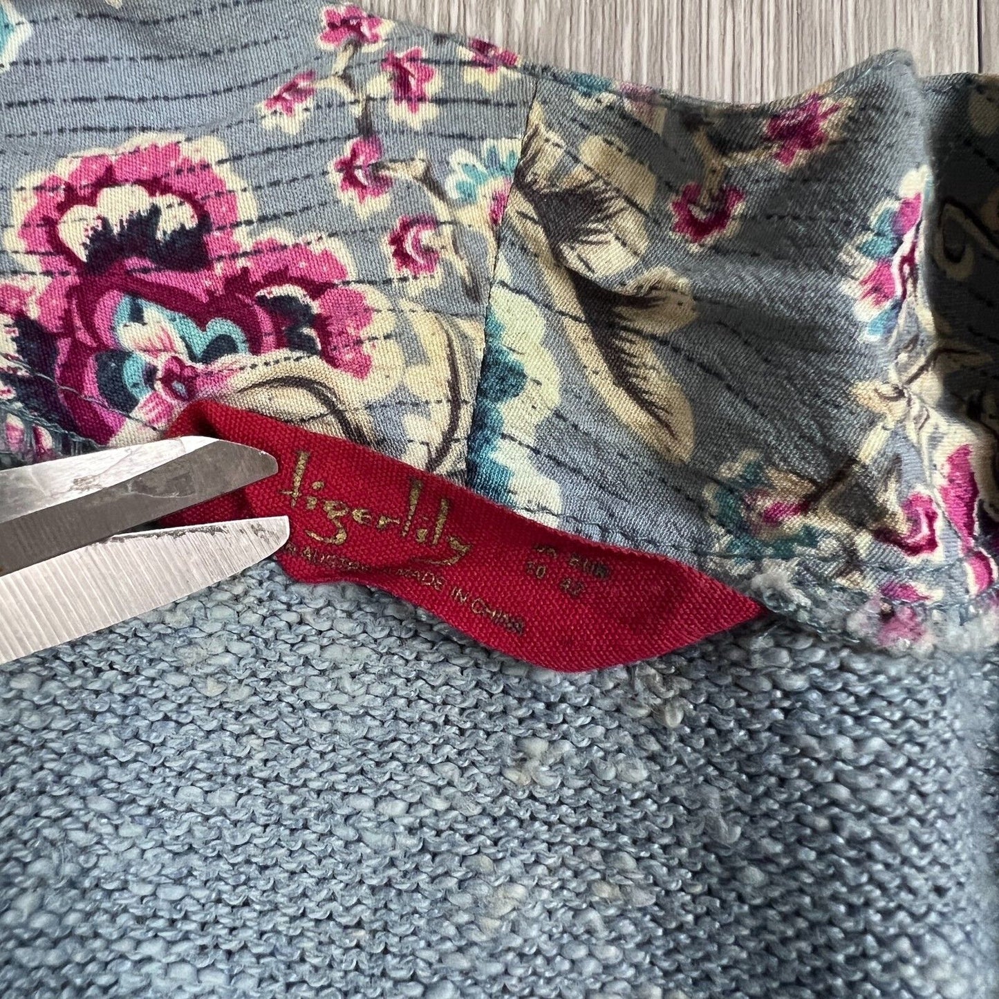 Tigerlily Womens Grey-Blue Cardigan Size 10
