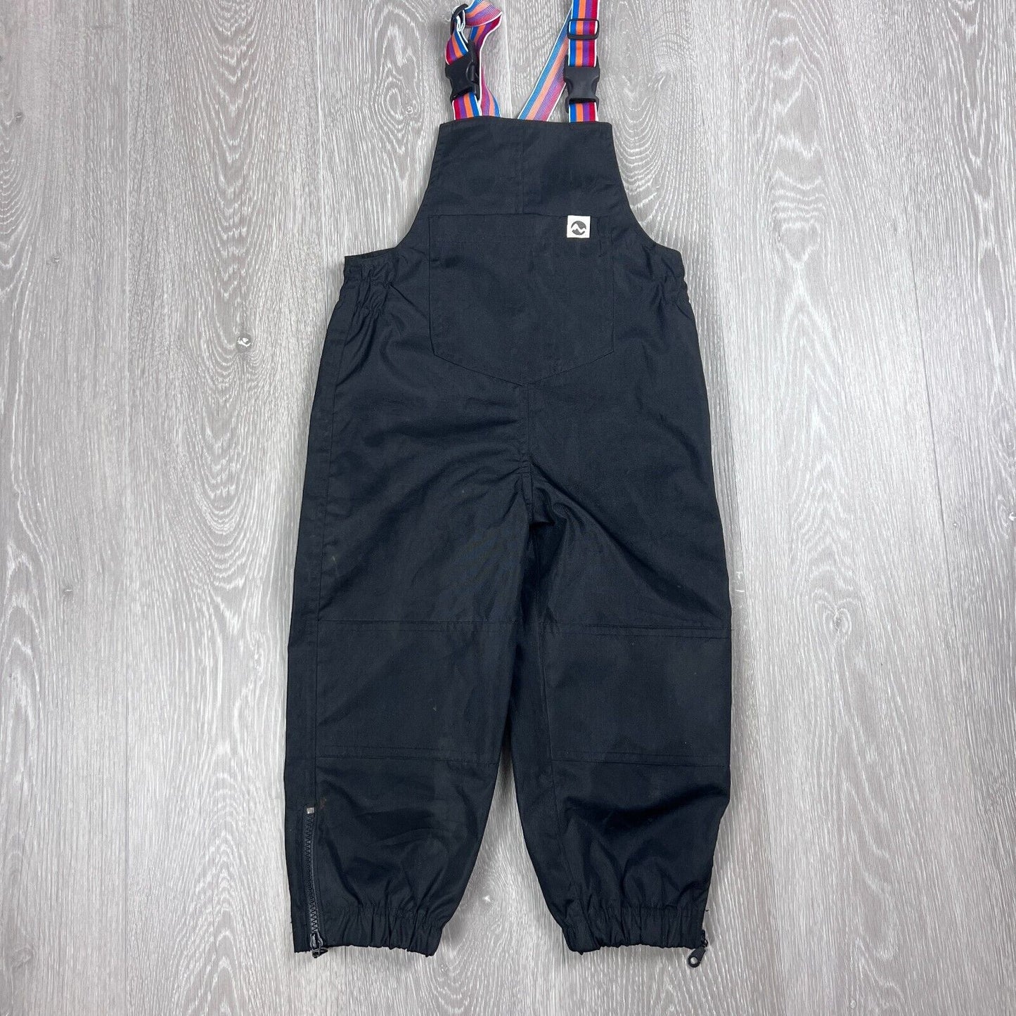 Minimuds Kids Black Waterpoof Overalls Size 4 Years
