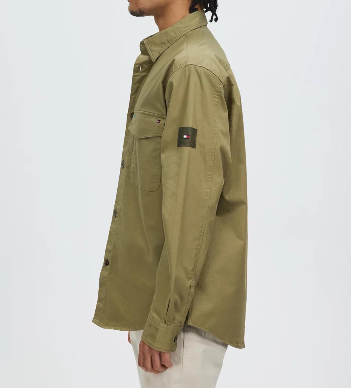 Tommy Hilfiger Lightweight Twill Khaki Overshirt Size M (New)