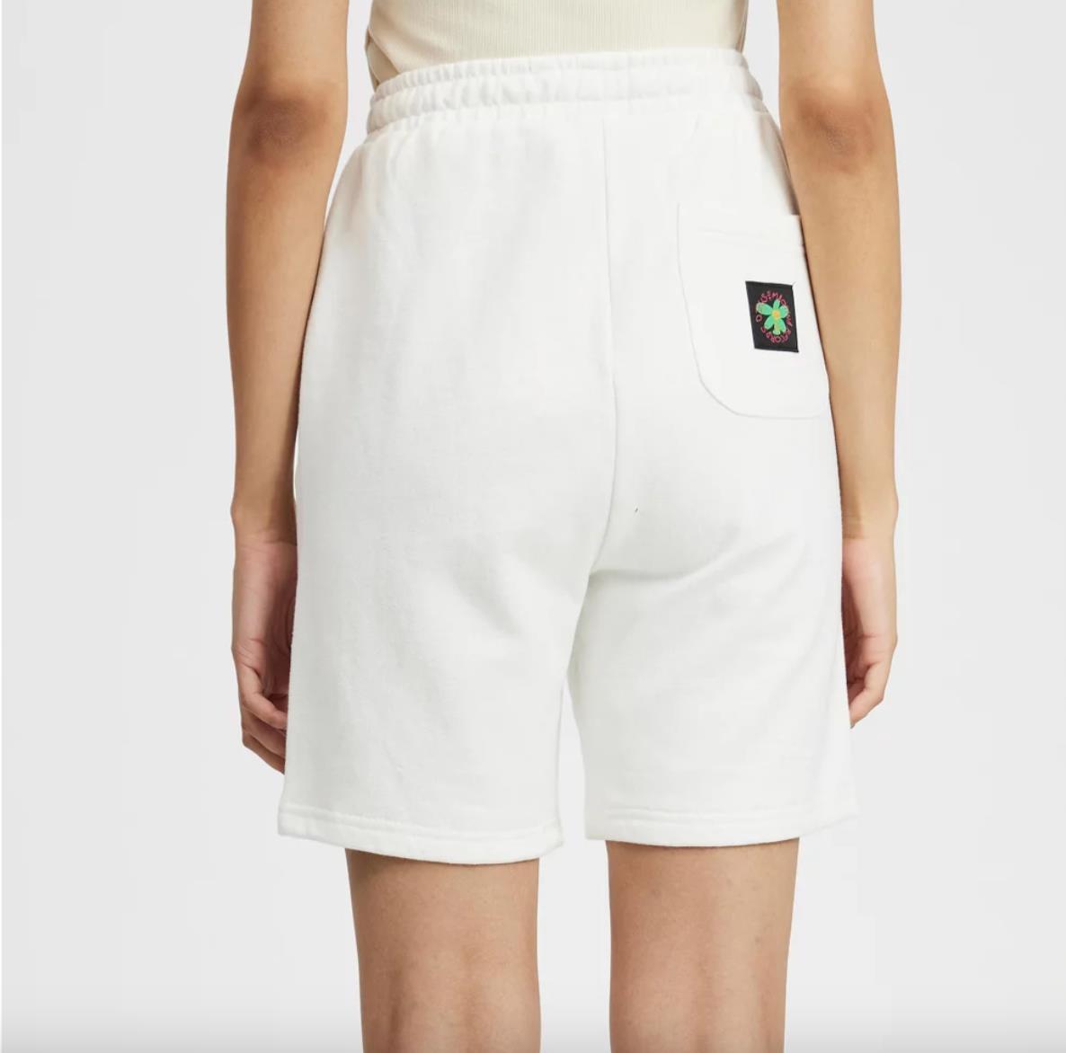 Deus ex Machina Womens White Fleece Shorts Size 8 (New)